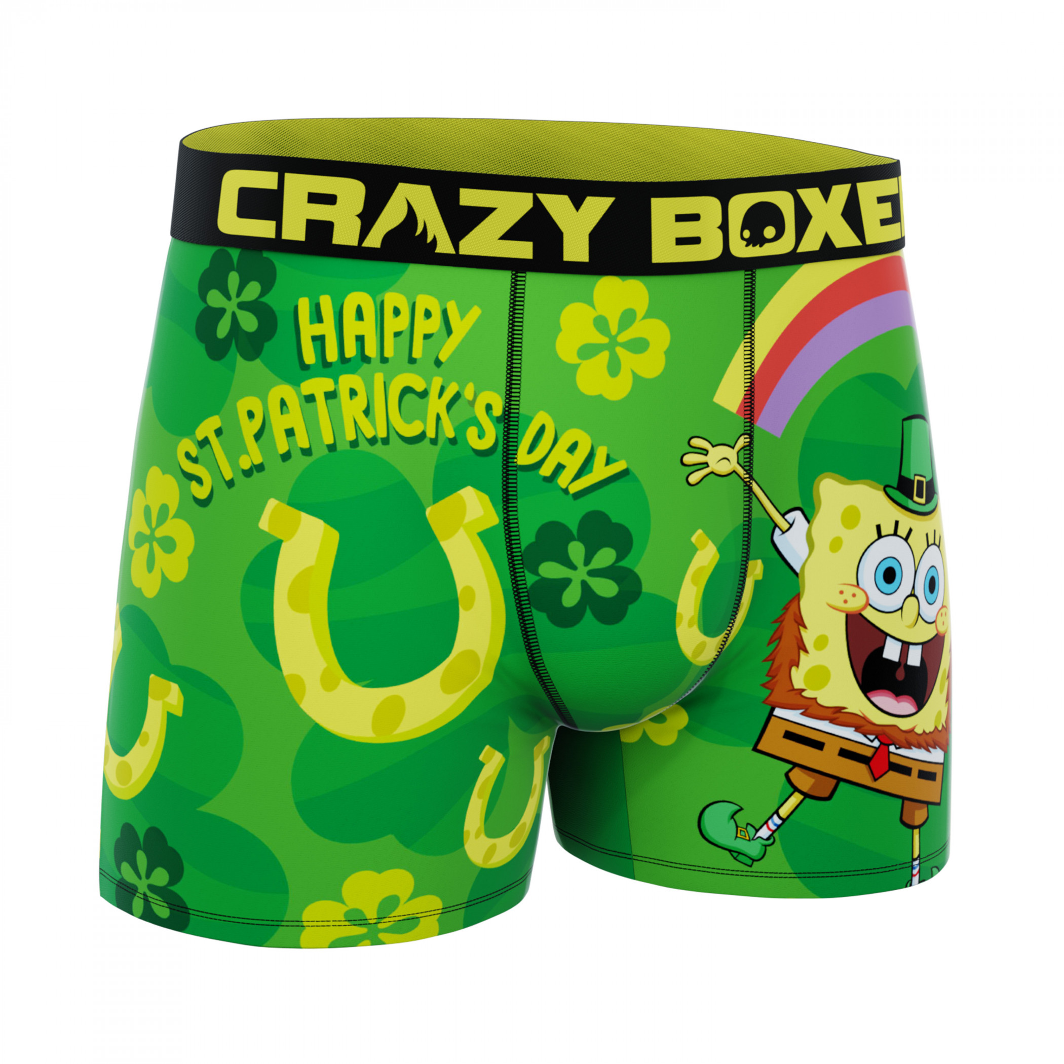 Crazy Boxer SpongeBob SquarePants St. Patrick's Day Boxer Briefs