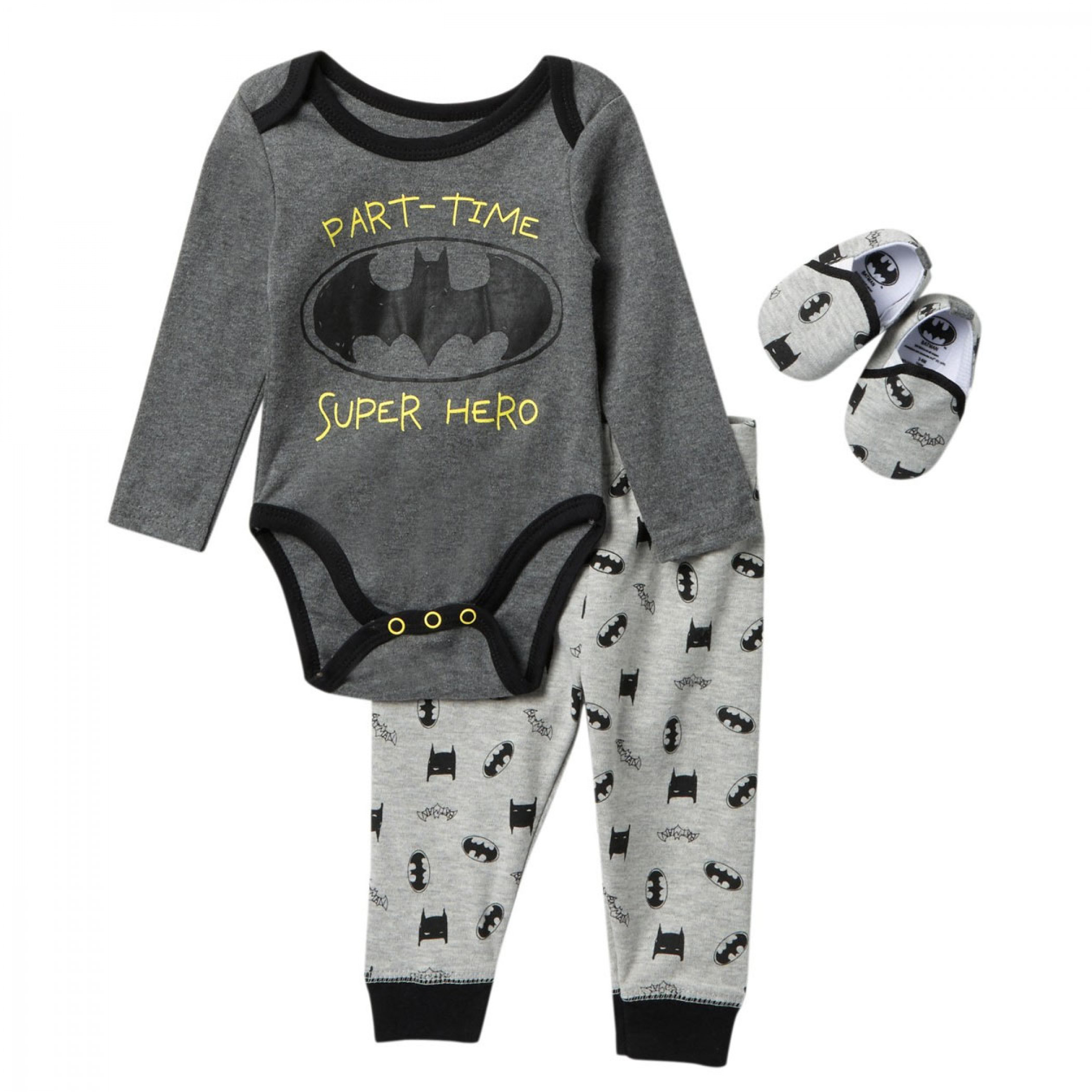 Batman Part Time Superhero 3-Piece Babies Sleep Set