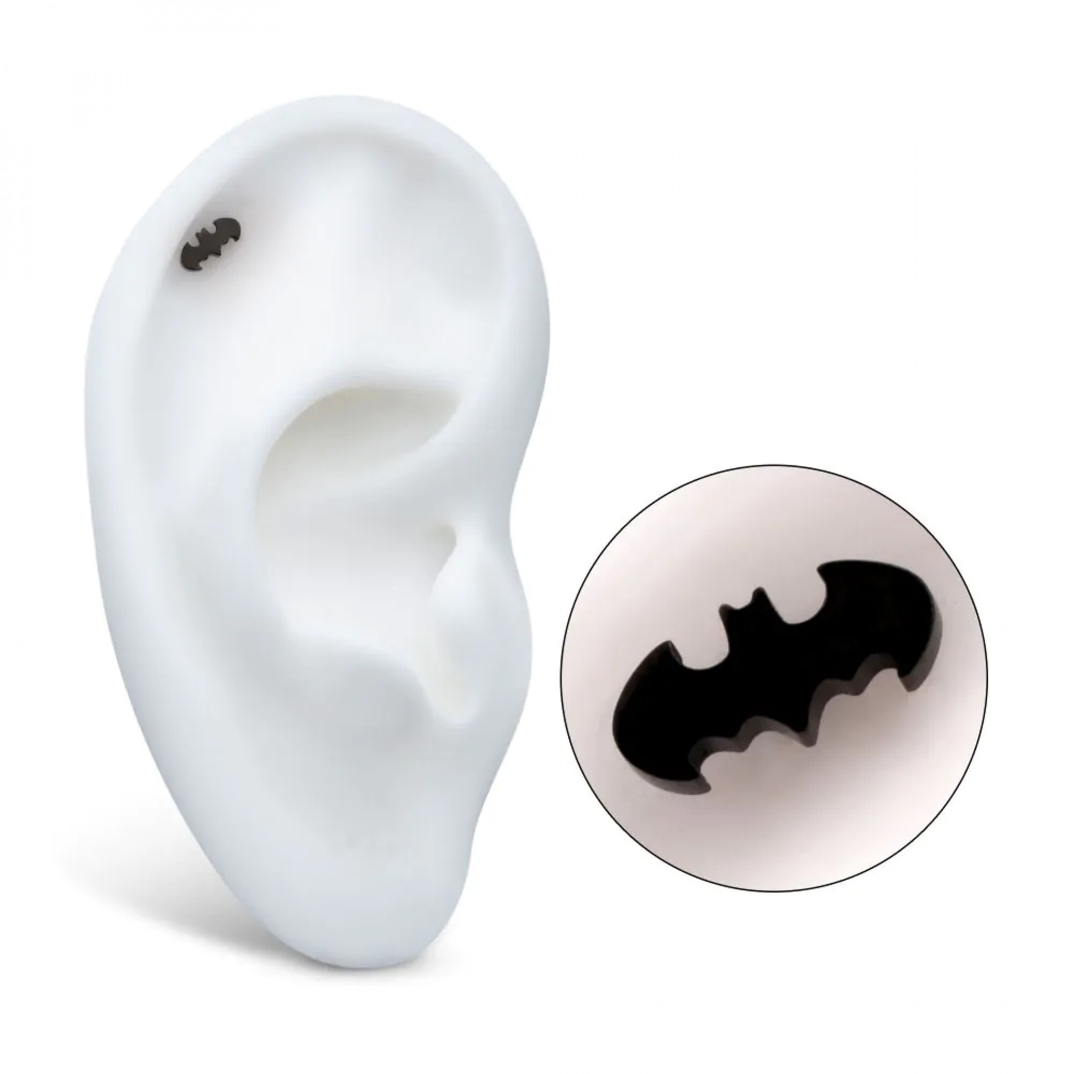 Batman Classic Logo Black Colorway Threadless Earrings