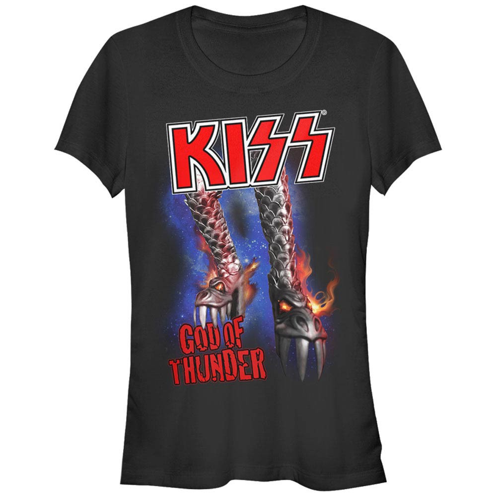 KISS Boot Of Thunder Black T-Shirt