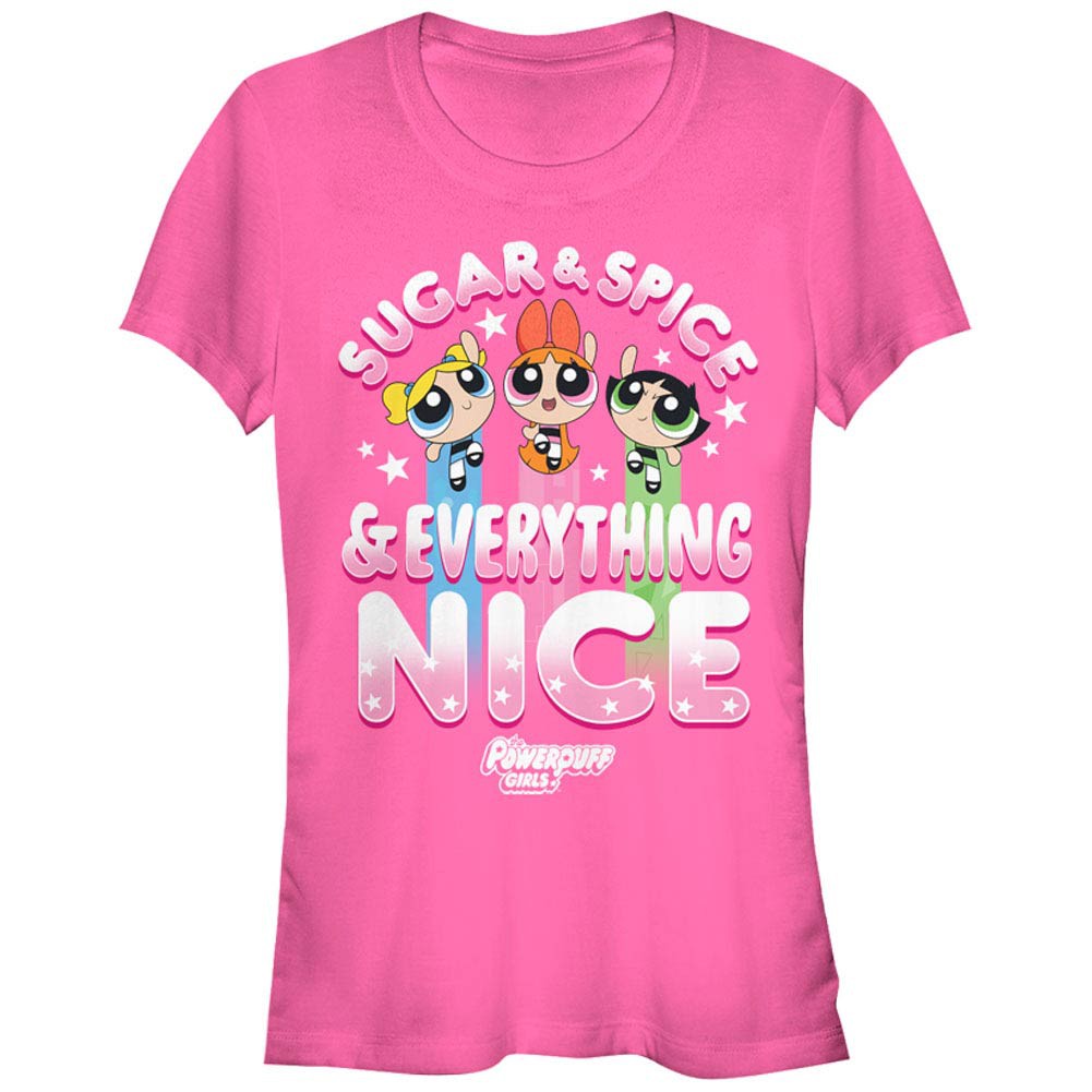 Power Puff Girls Sugar Spice and Everything Nice Pink T-Shirt