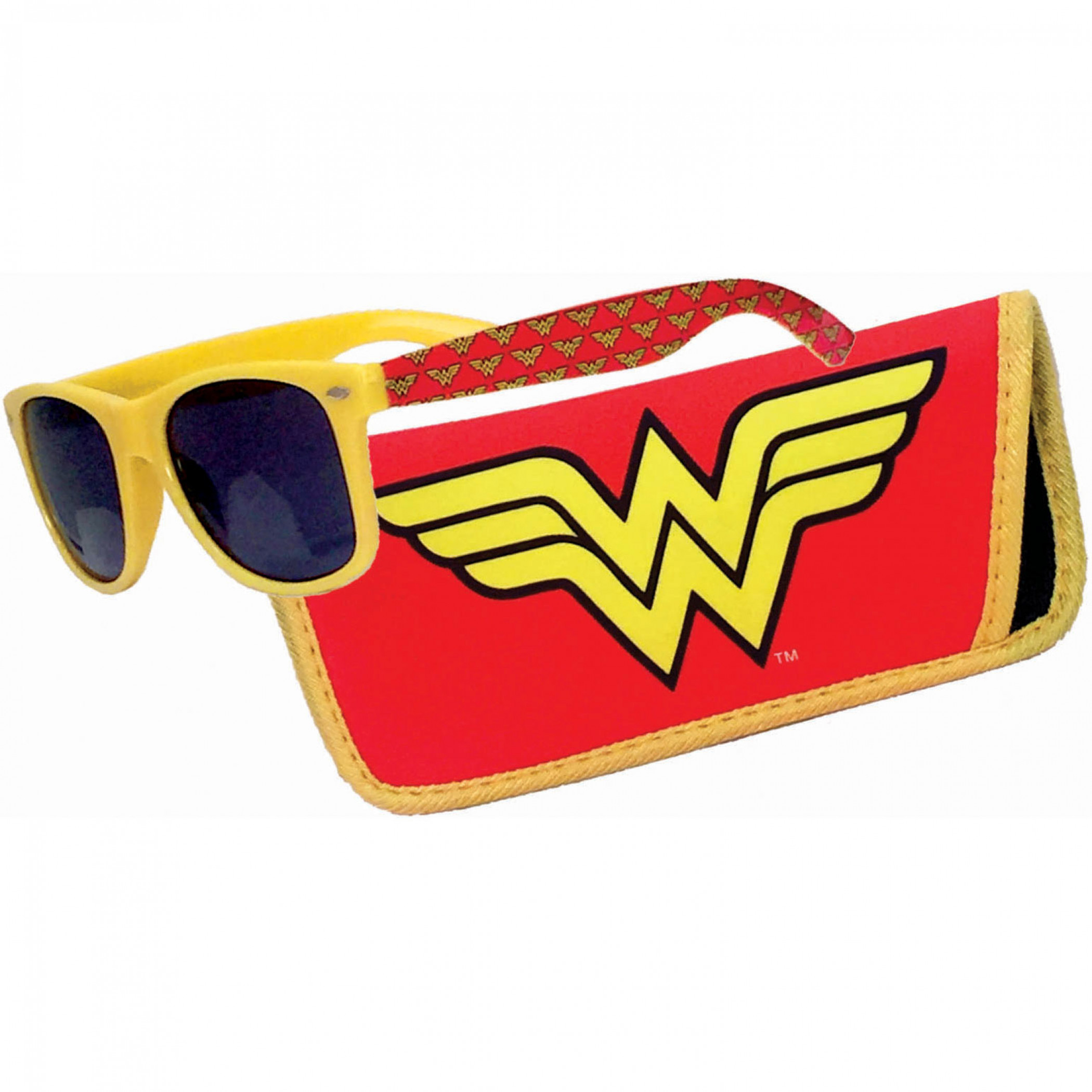 Wonder Woman Logo Sunglasses with Pouch