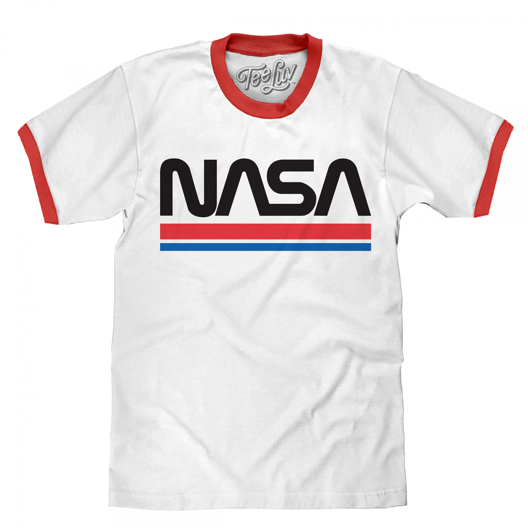 NASA White Ringer T-Shirt