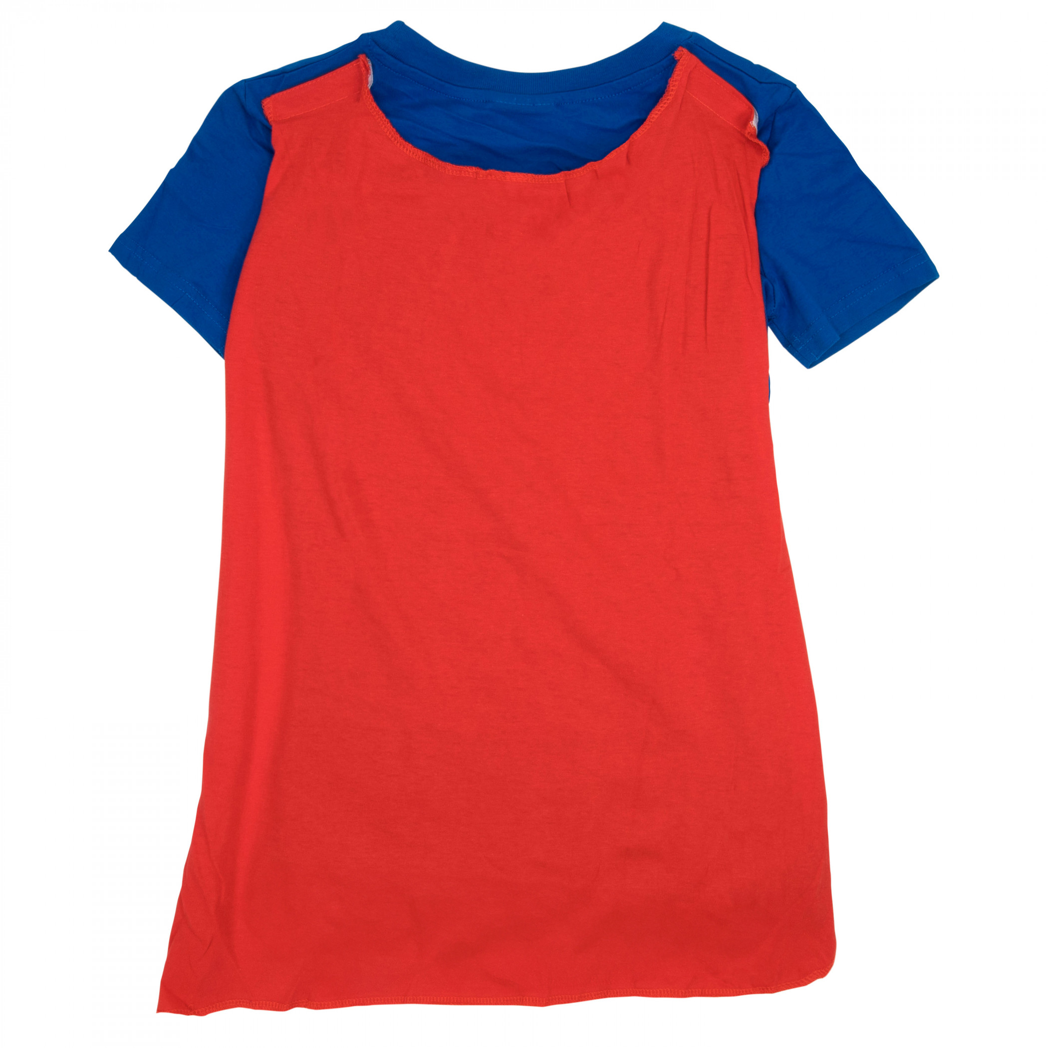 Superman Supergirl Cape Costume Tee Shirt