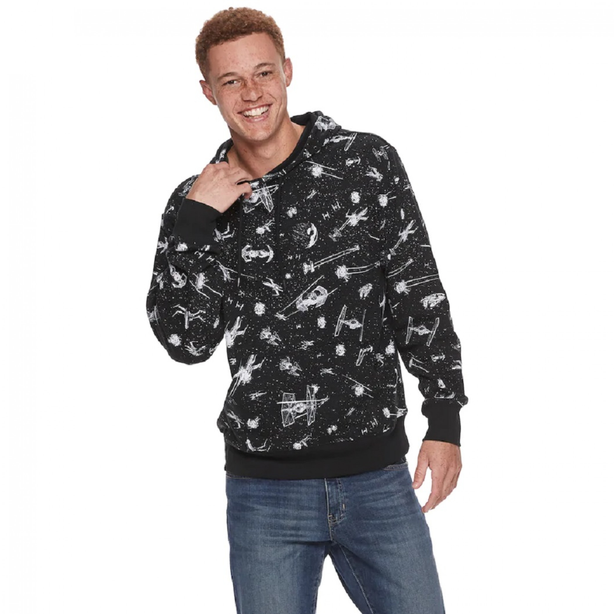 Star Wars Ships All Over Print Pullover Hoodie