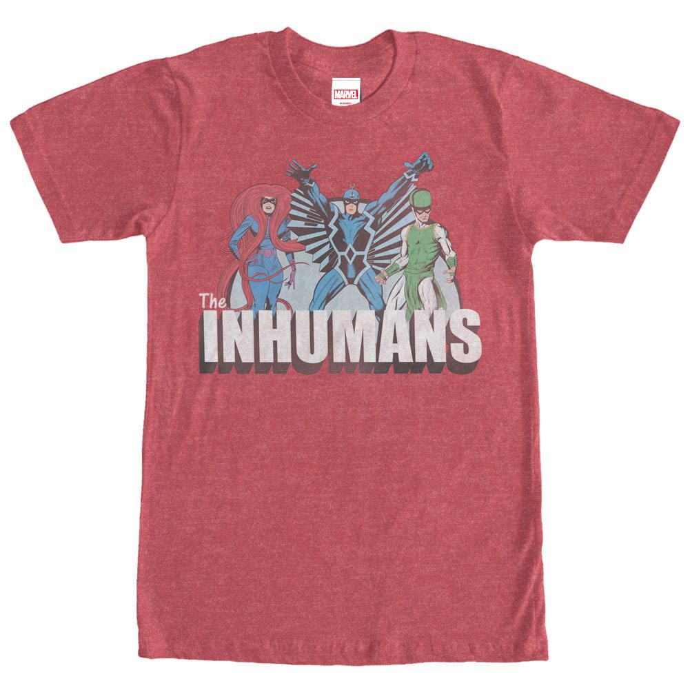 Marvel Teams Inhuman Groupshot Red Mens T-Shirt