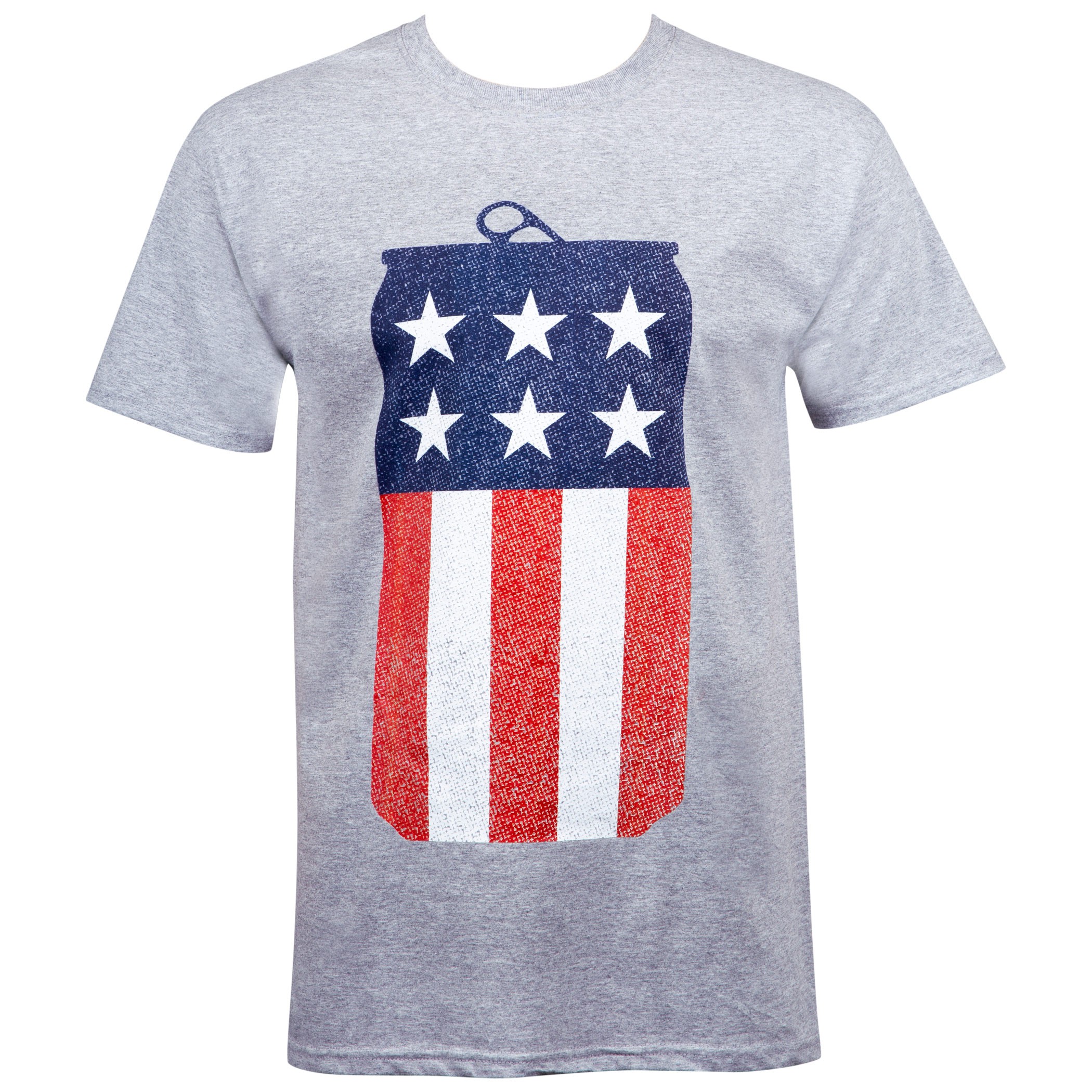 Miller Lite Beer American Flag USA Can T-Shirt