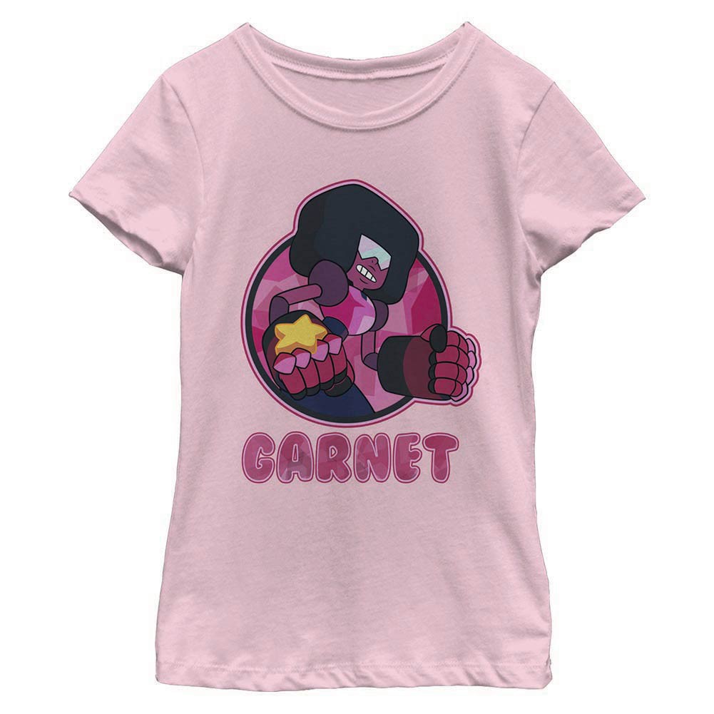 Steven Universe Garnet Circle Pink Youth Girls T-Shirt