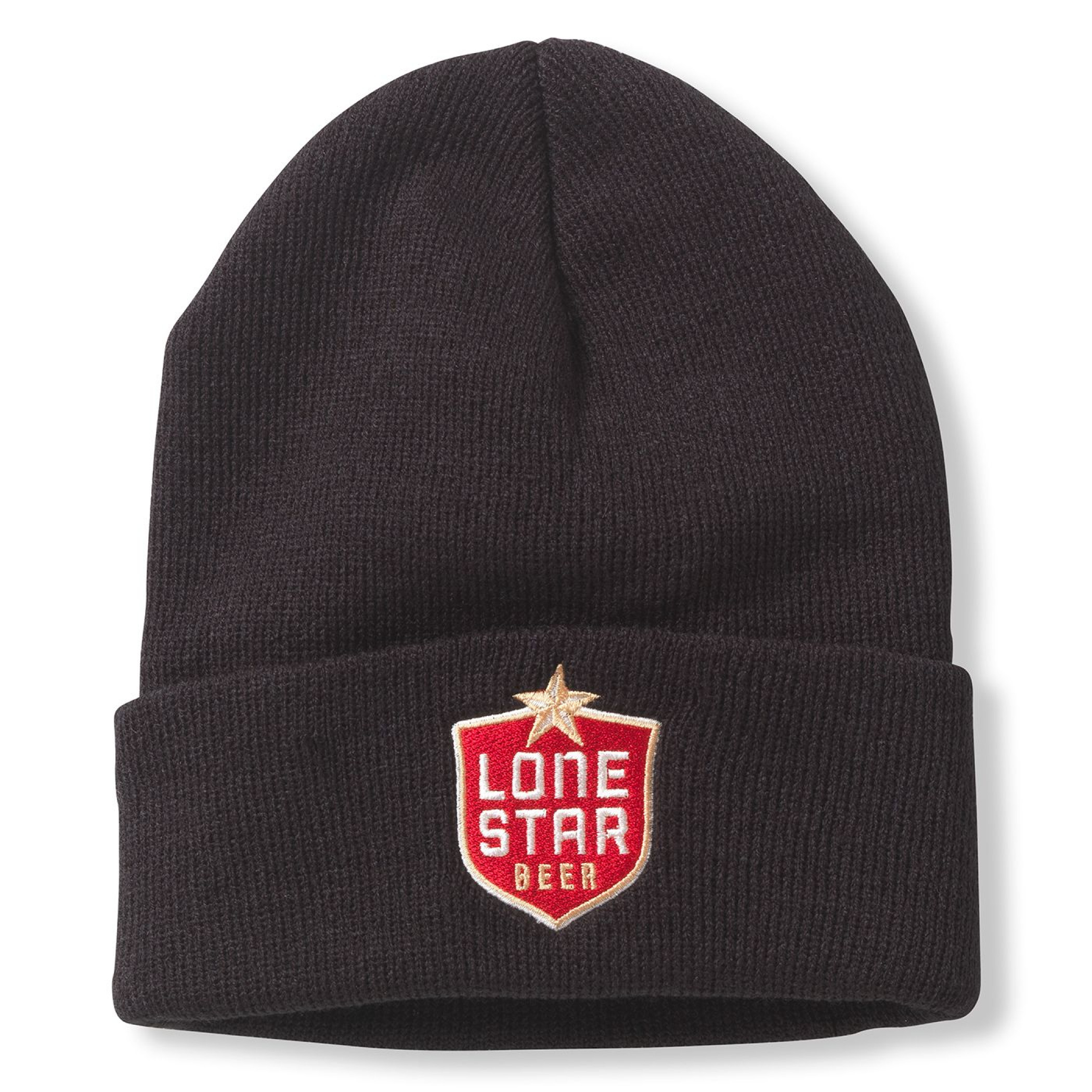 Lone Star Beer Embroidered Logo Cuffed Knit Beanie