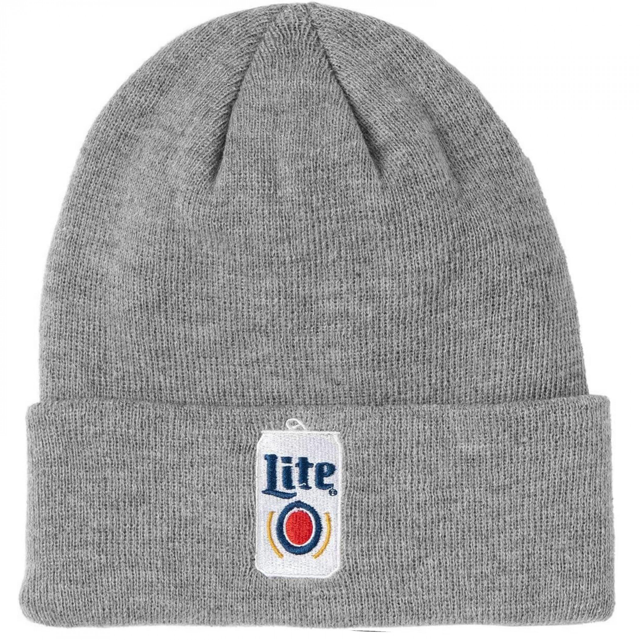 Miller Lite Can Logo Cuffed Knit Beanie