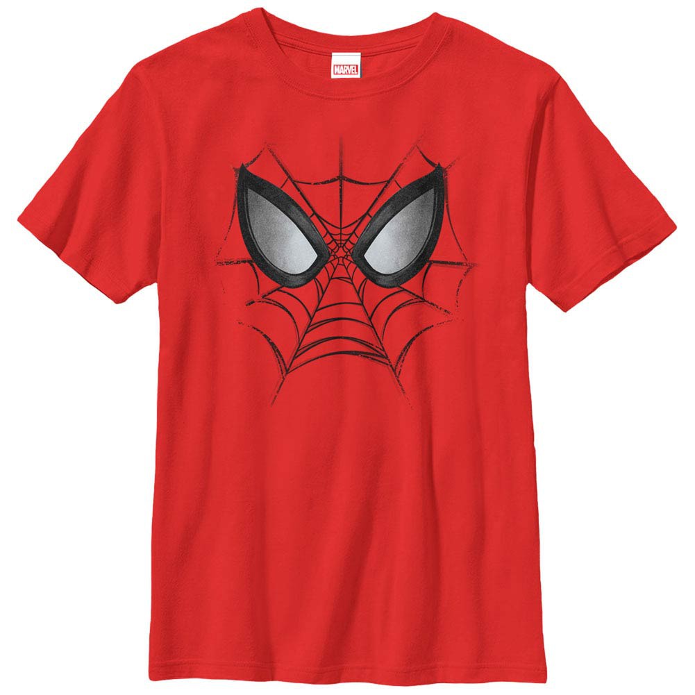Spider-Man Web Face Red Youth T-Shirt