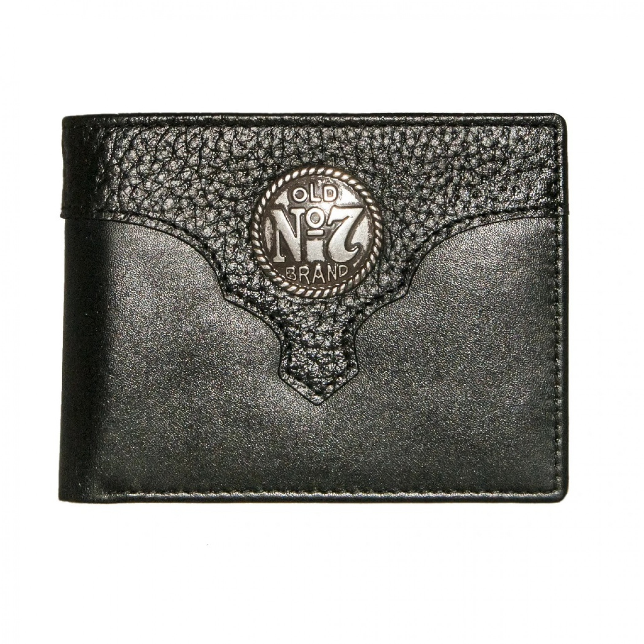Jack Daniel's Old No. 7 Logo Leather Billfold Wallet