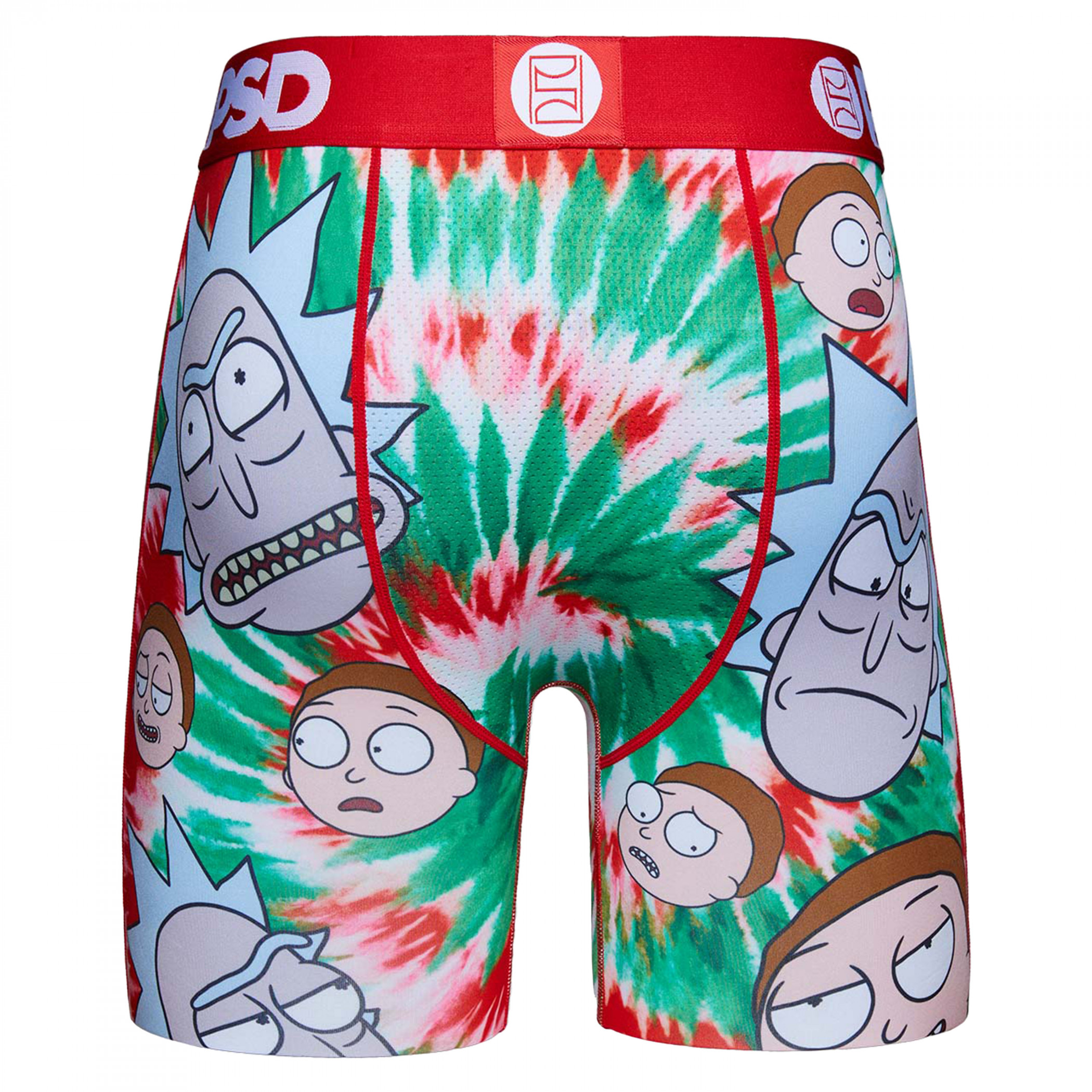 Rick and Morty Holiday Tie Dye PSD Boxer Briefs