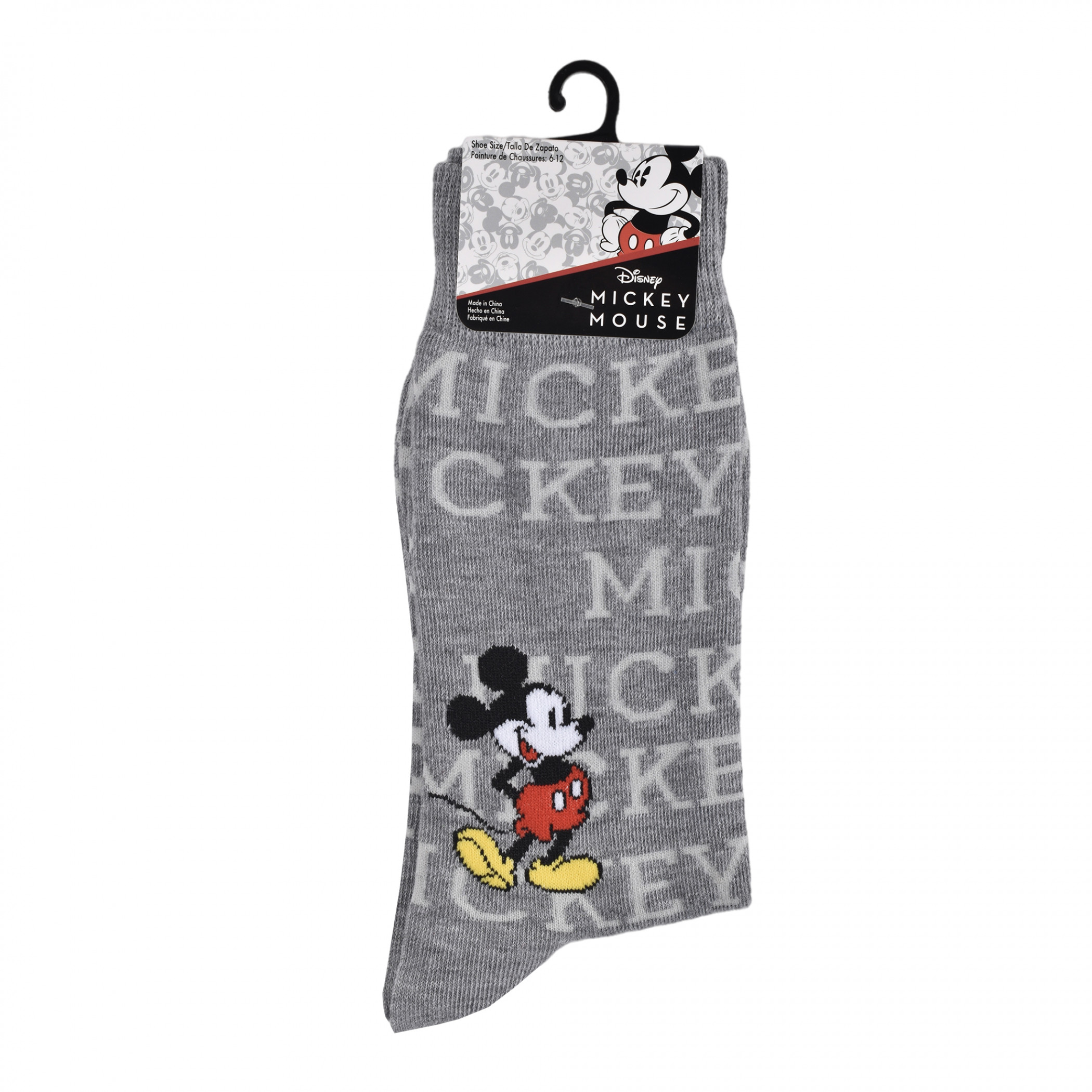 Disney Mickey Mouse Mismatched Crew Socks 2-Pair Pack