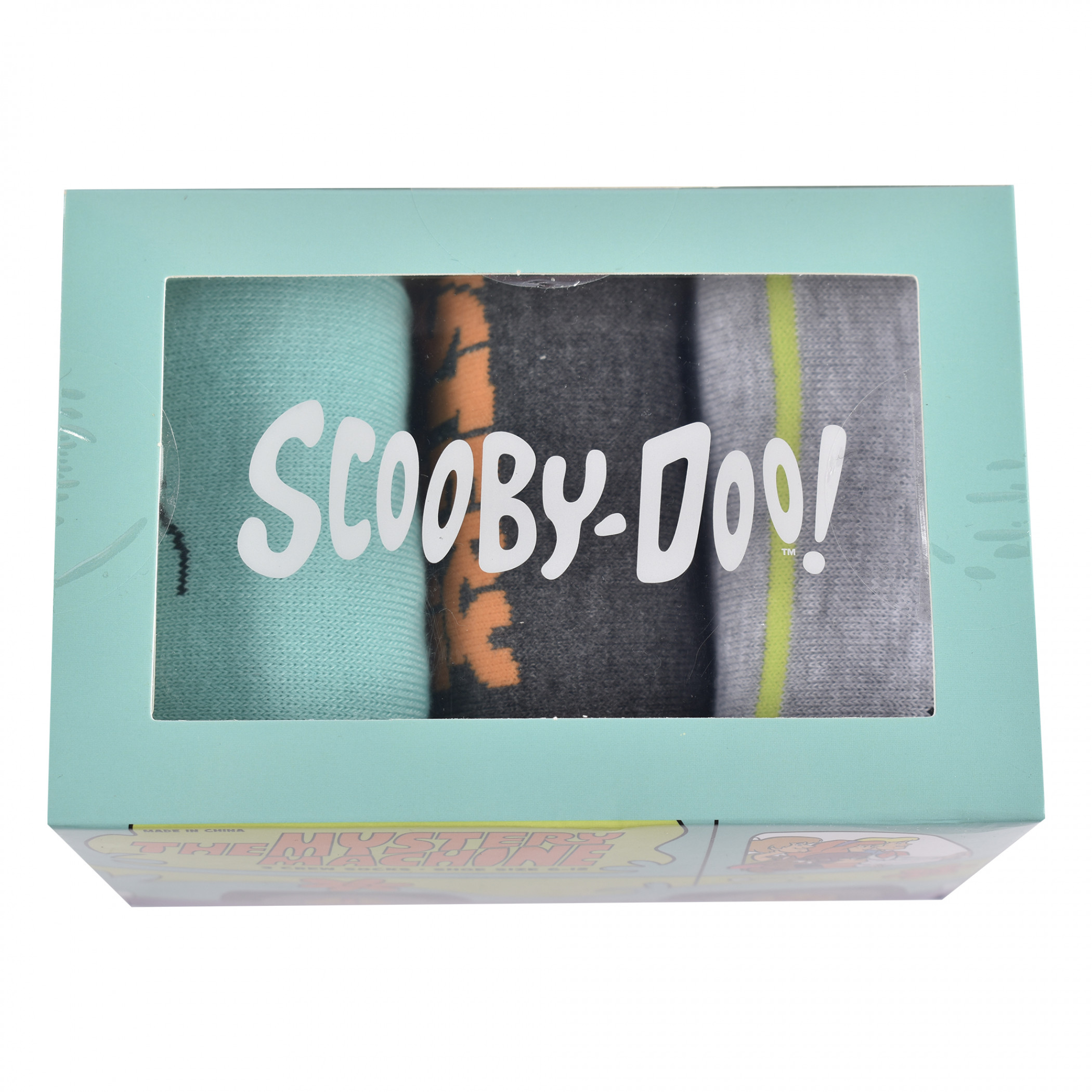 Scooby-Doo Mystery Machine Box 3-Pair Pack of Crew Socks