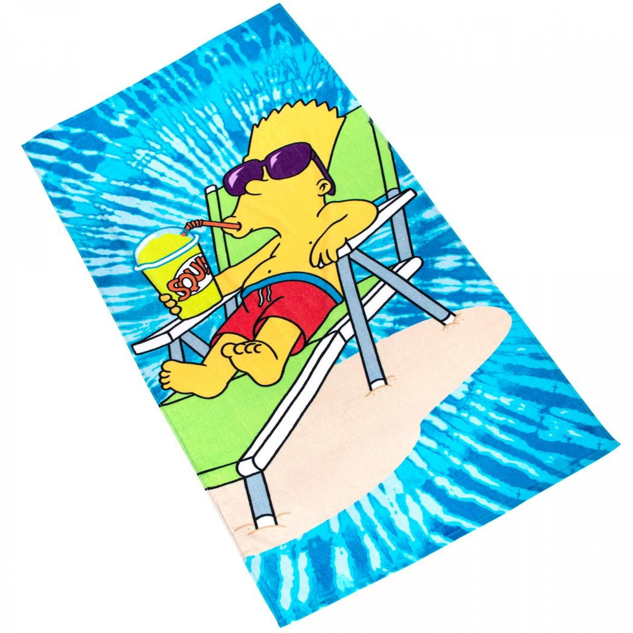 Bart Simpson Summer Fun Oversized Beach Towel