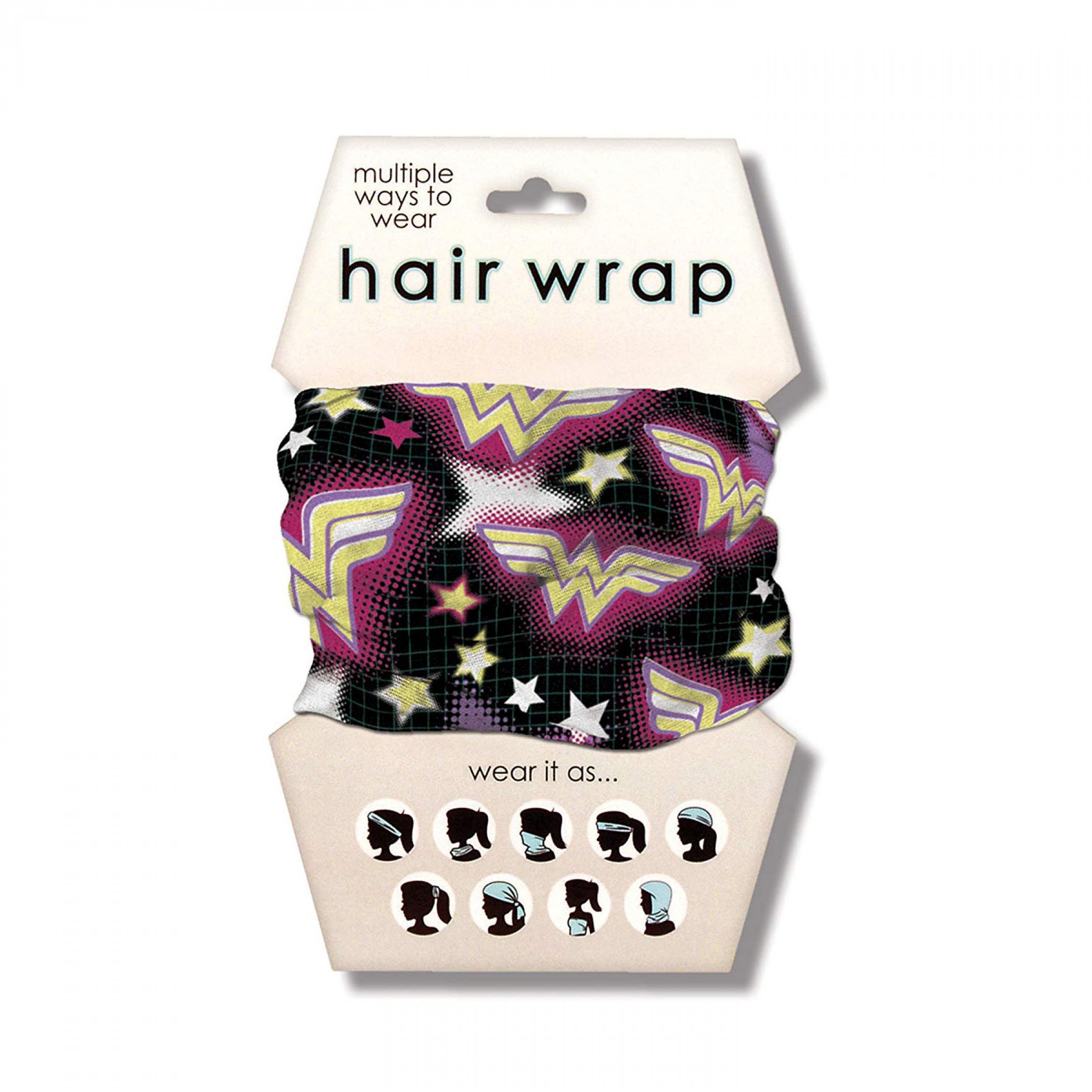 Wonder Woman Bright Symbols Hair Wrap