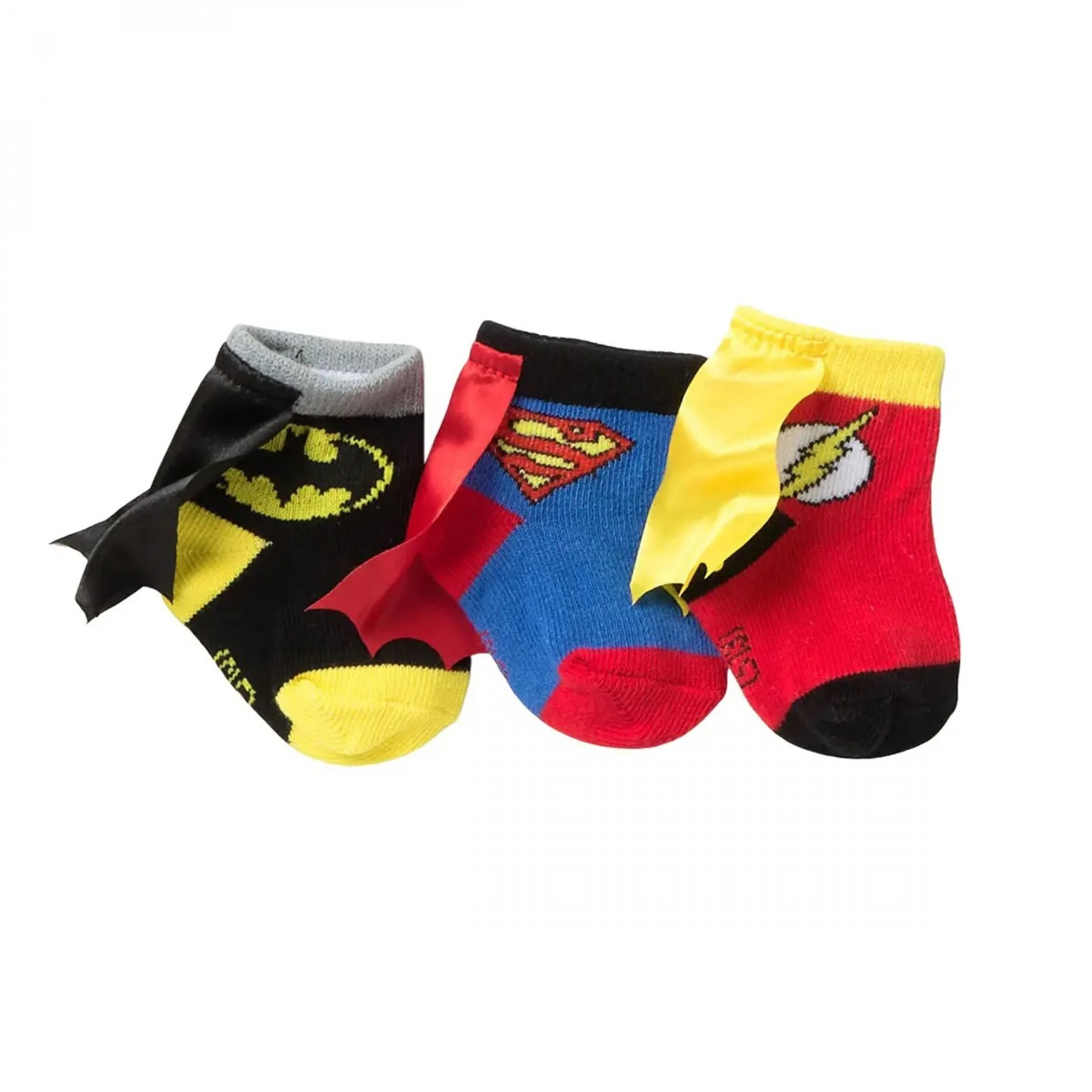 DC Comics Hero Logo Sock Booties 3-Pack