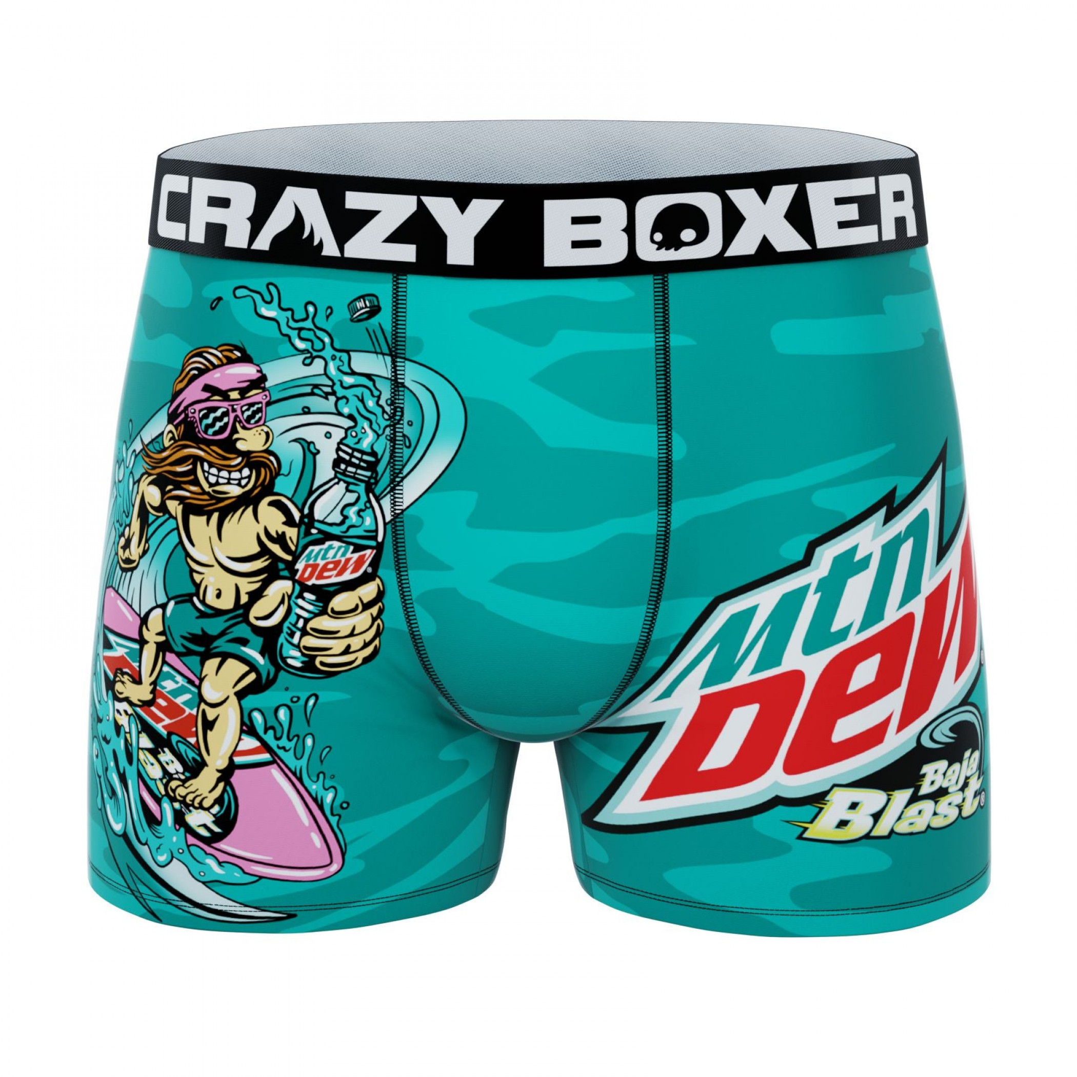 Pop Culture 818705-xxlarge 44-46 Crazy Boxers Mountain Dew Brand Boxer  Briefs, 2XL 44-46