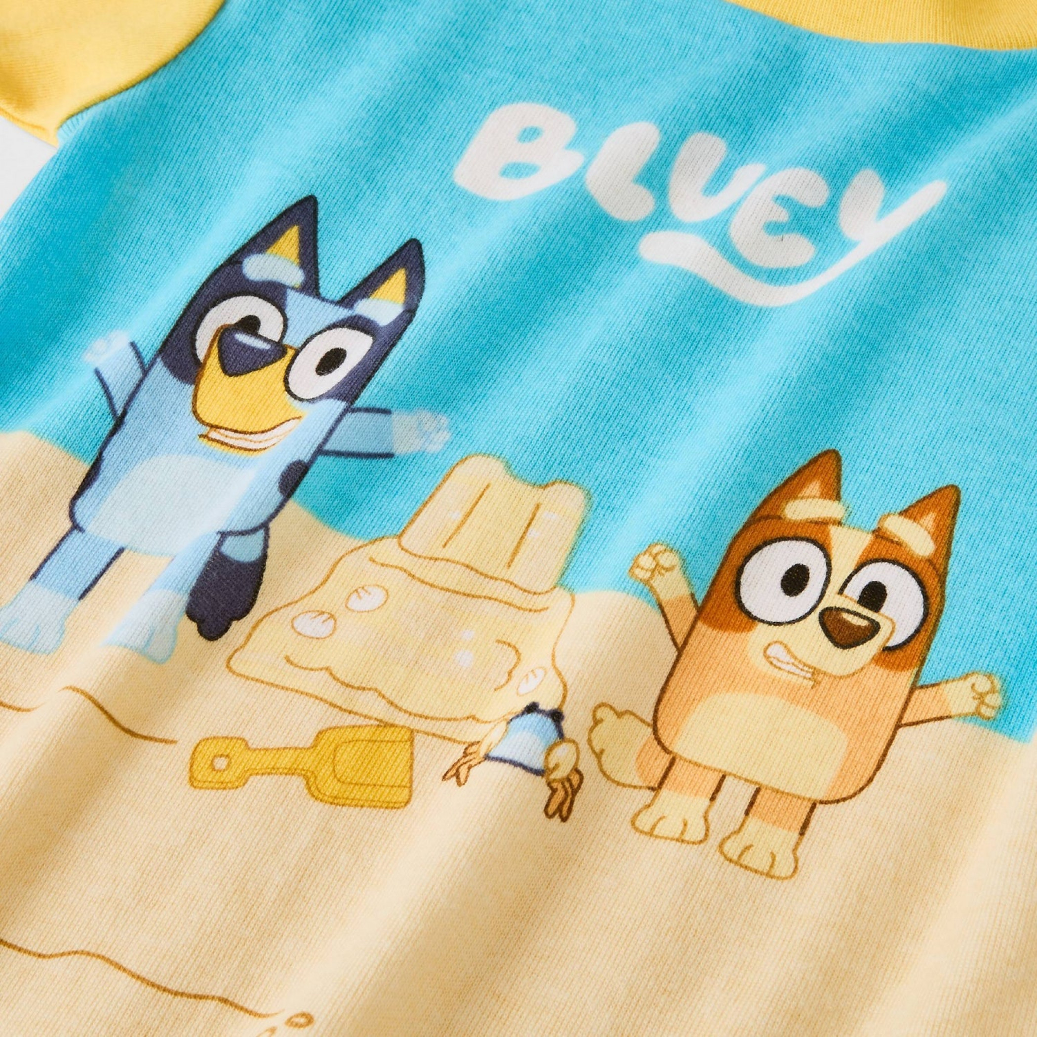 Bluey Sand Castles 4-Piece Toddler Pajama Set