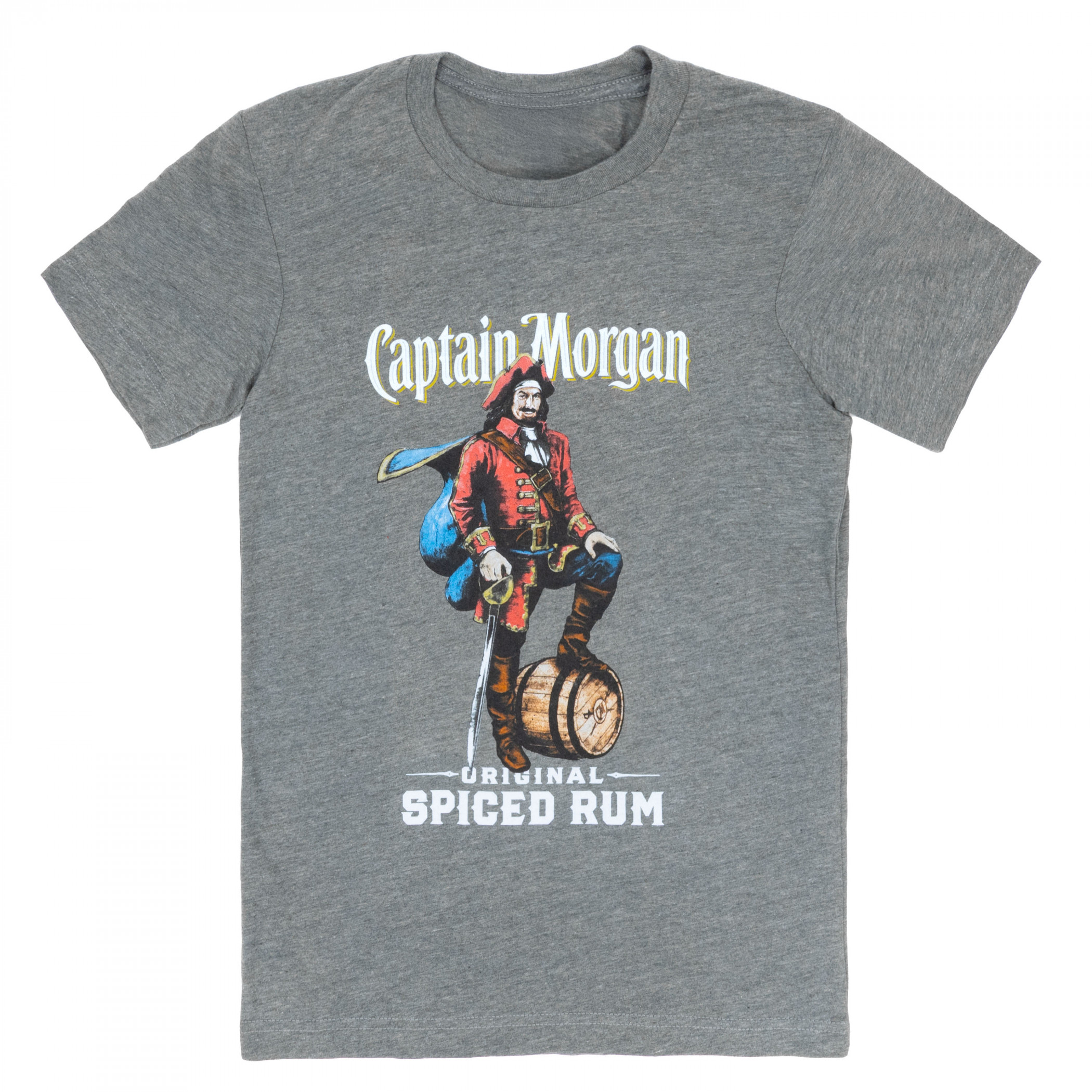 Captain Morgan Spiced Rum Grey Tee Shirt - WearYourBeer