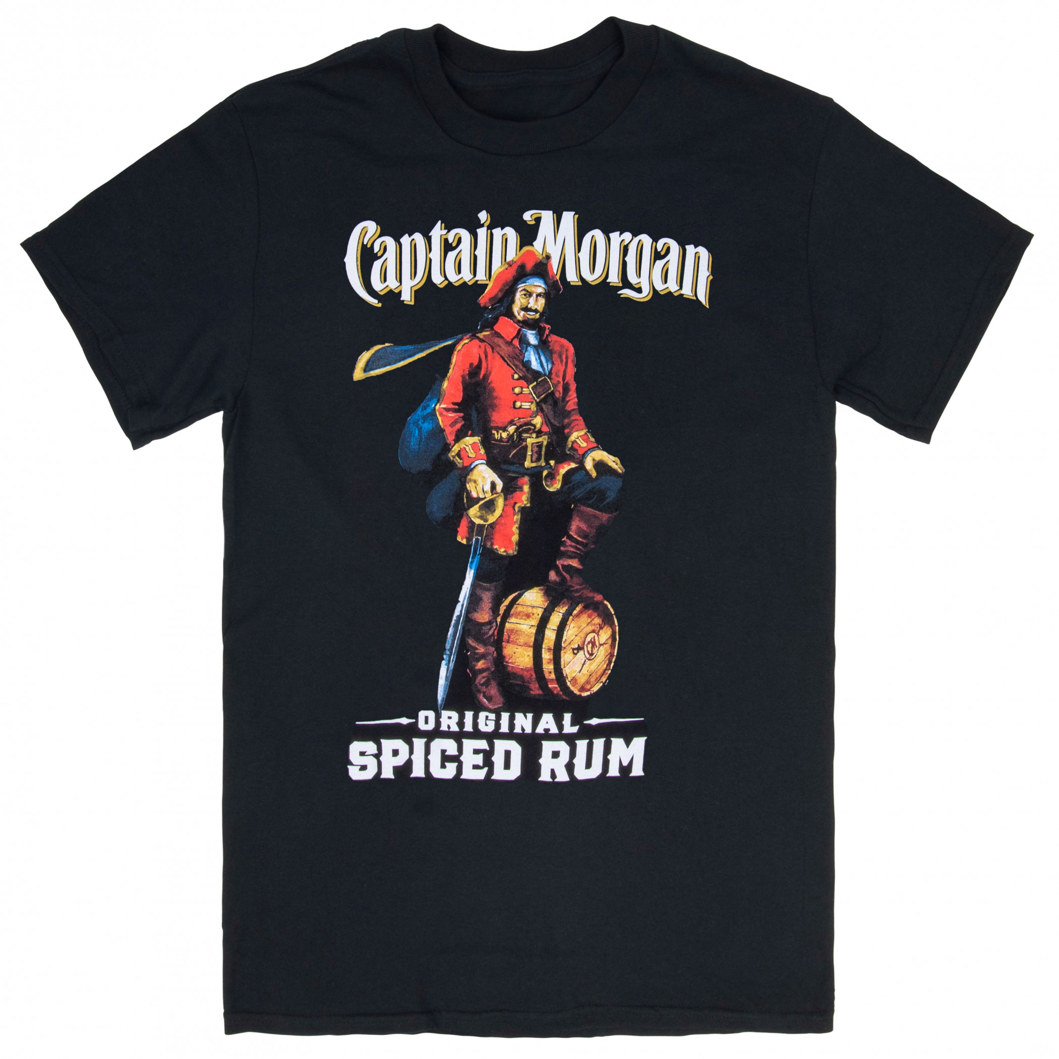 Captain Morgan Spiced Rum Black Tee Shirt - WearYourBeer