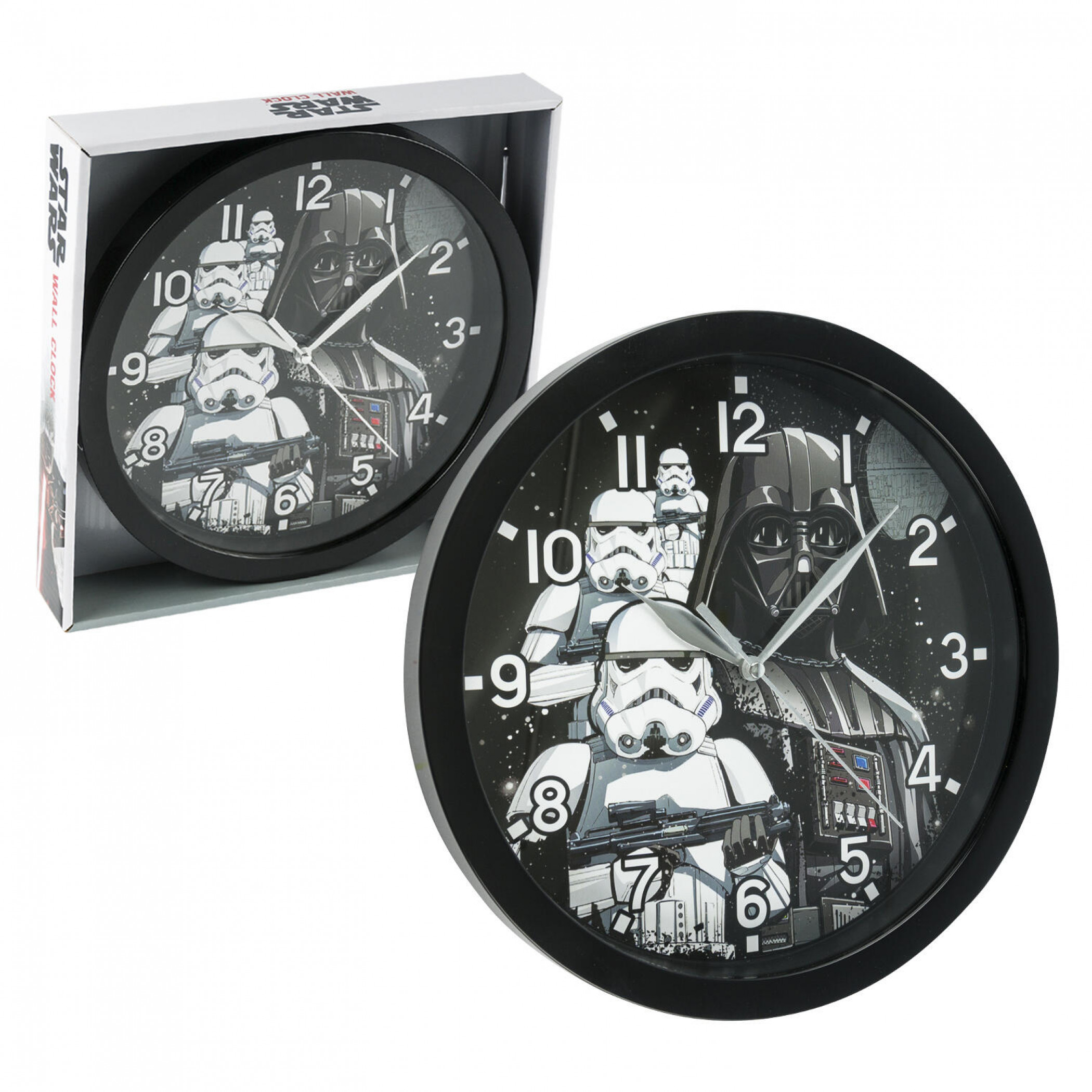 Star Wars Darth Vader and Stormtroopers 9 3/4" Wall Clock