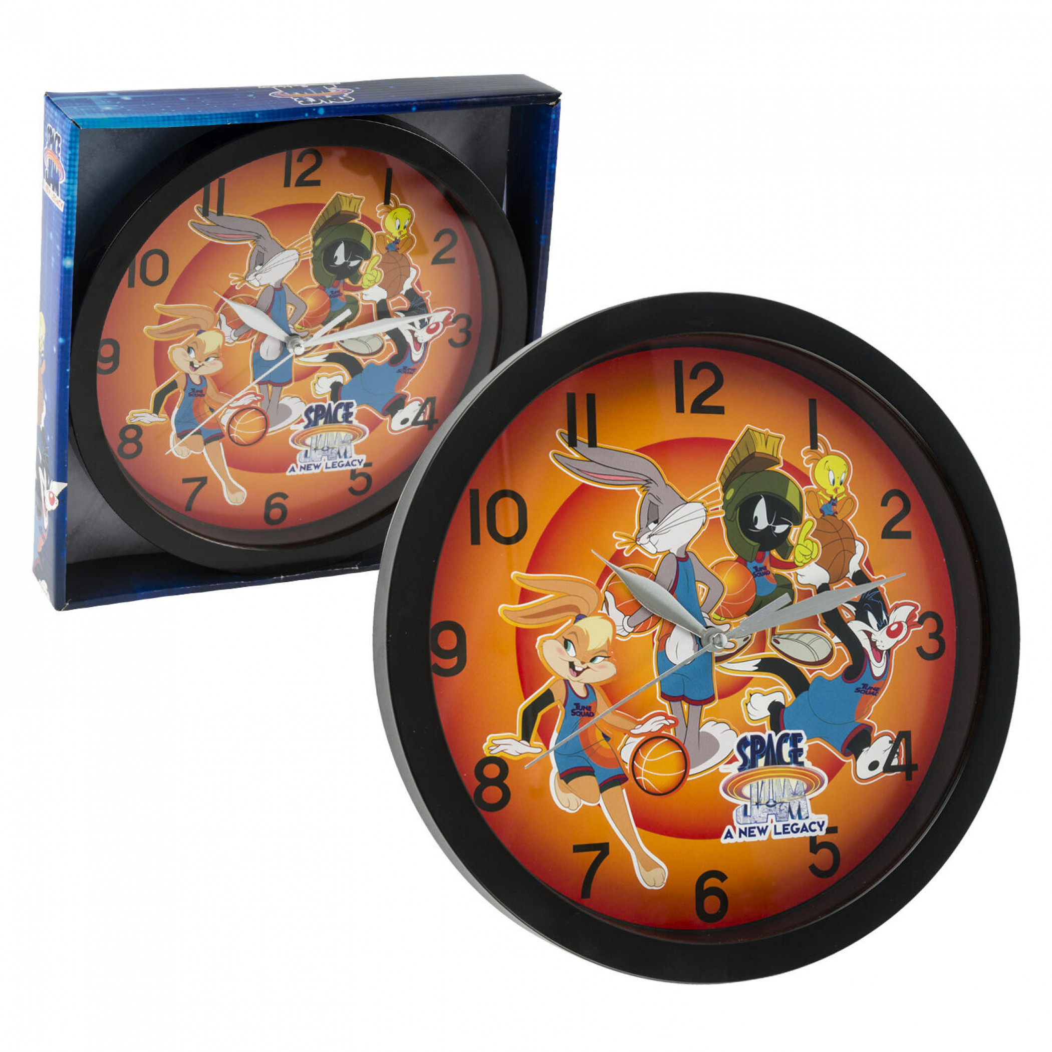 Looney Tunes Space Jam Characters Print 9 3/4" Wall Clock