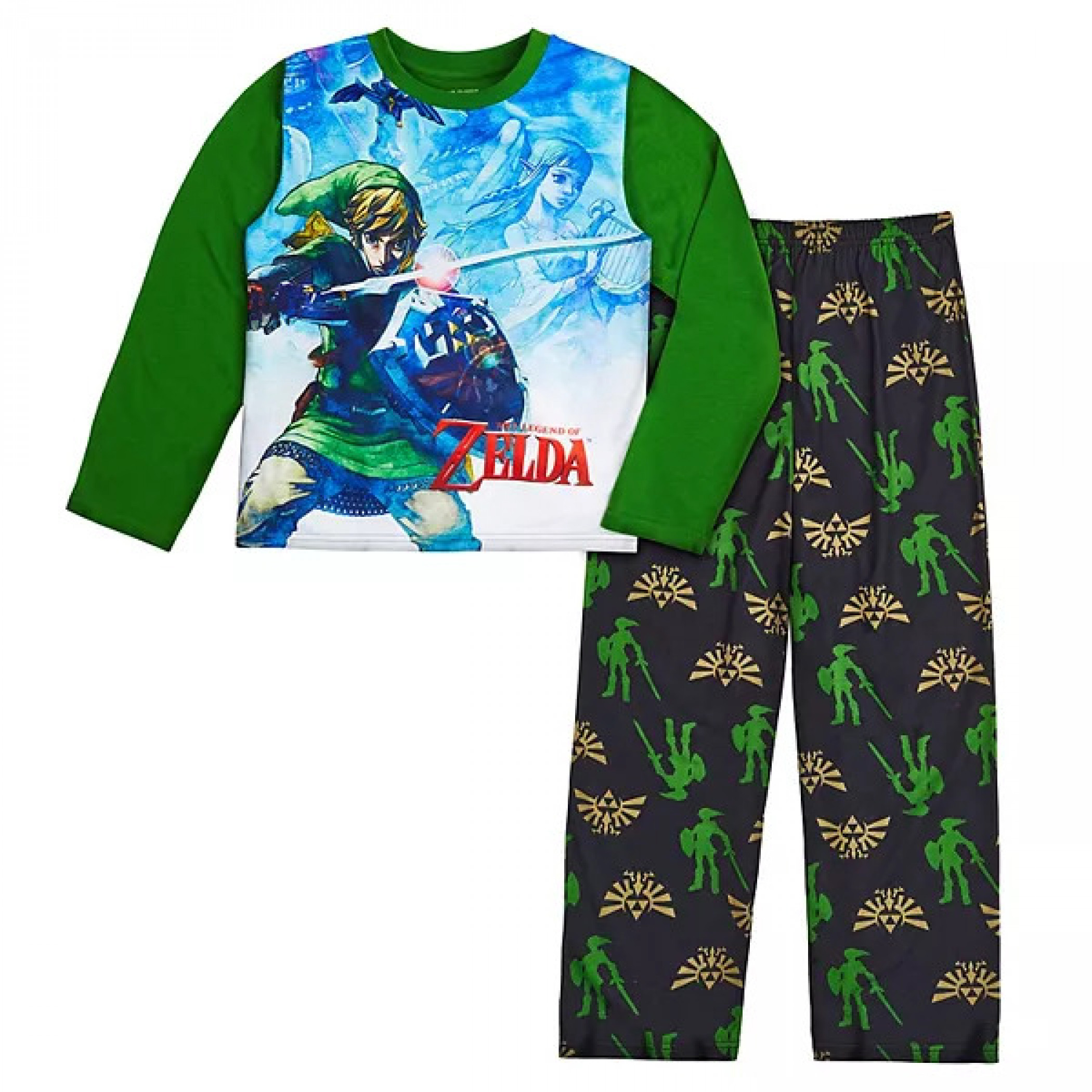 The Legend of Zelda Youth Pajama Shirt and Pant Set