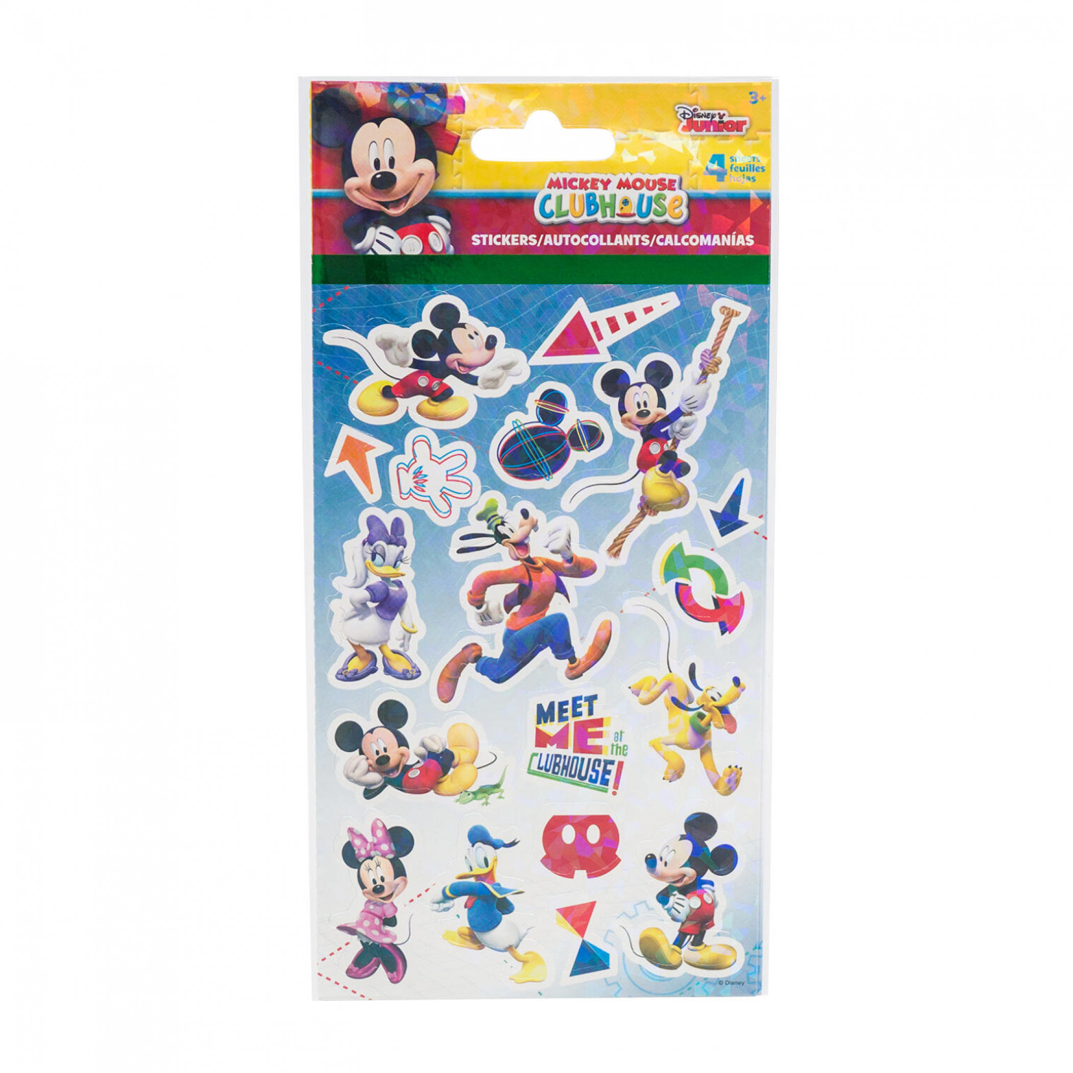 Mickey Mouse and Friends Character and Symbols Sticker Sheet 4-Pack