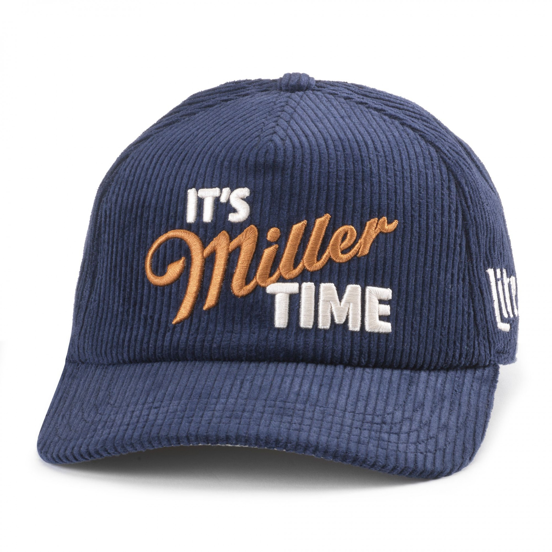 Miller Lite It's Miller Time Embroidered Corduroy Adjustable Hat