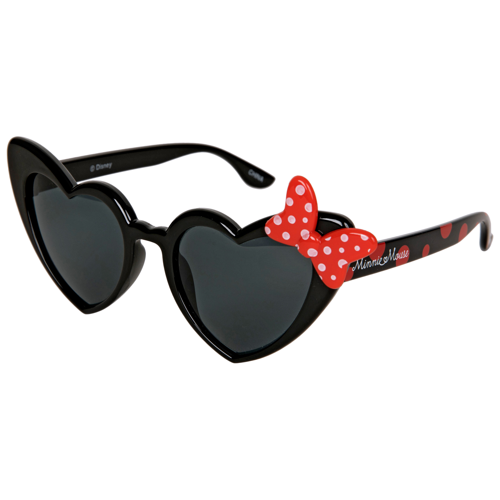 Stressvol afstand moeilijk tevreden te krijgen Disney Minnie Mouse Heart Shaped Polka Dot Print Sunglasses with Bow