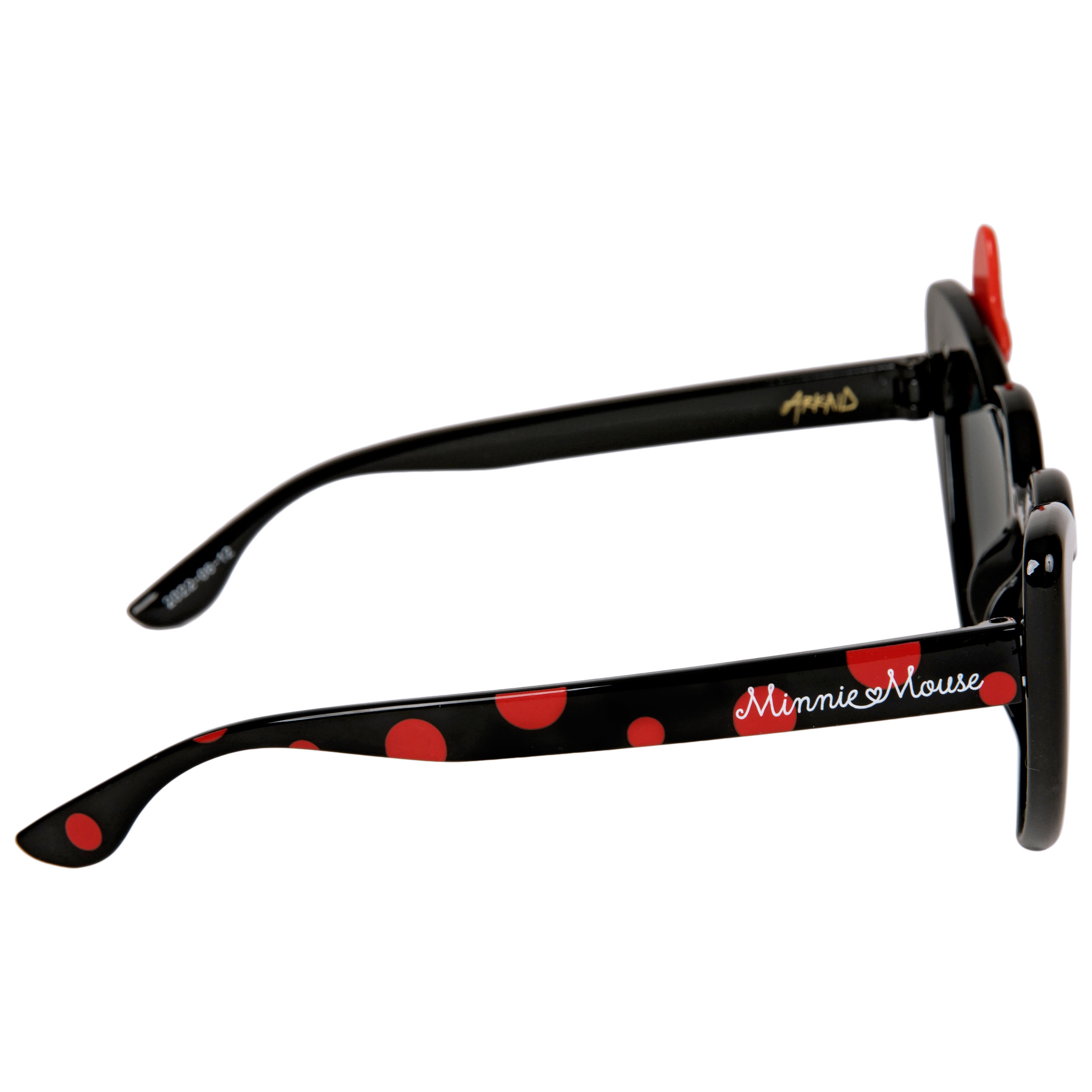 Disney Minnie Mouse Heart Shaped Polka Dot Print Sunglasses with Bow