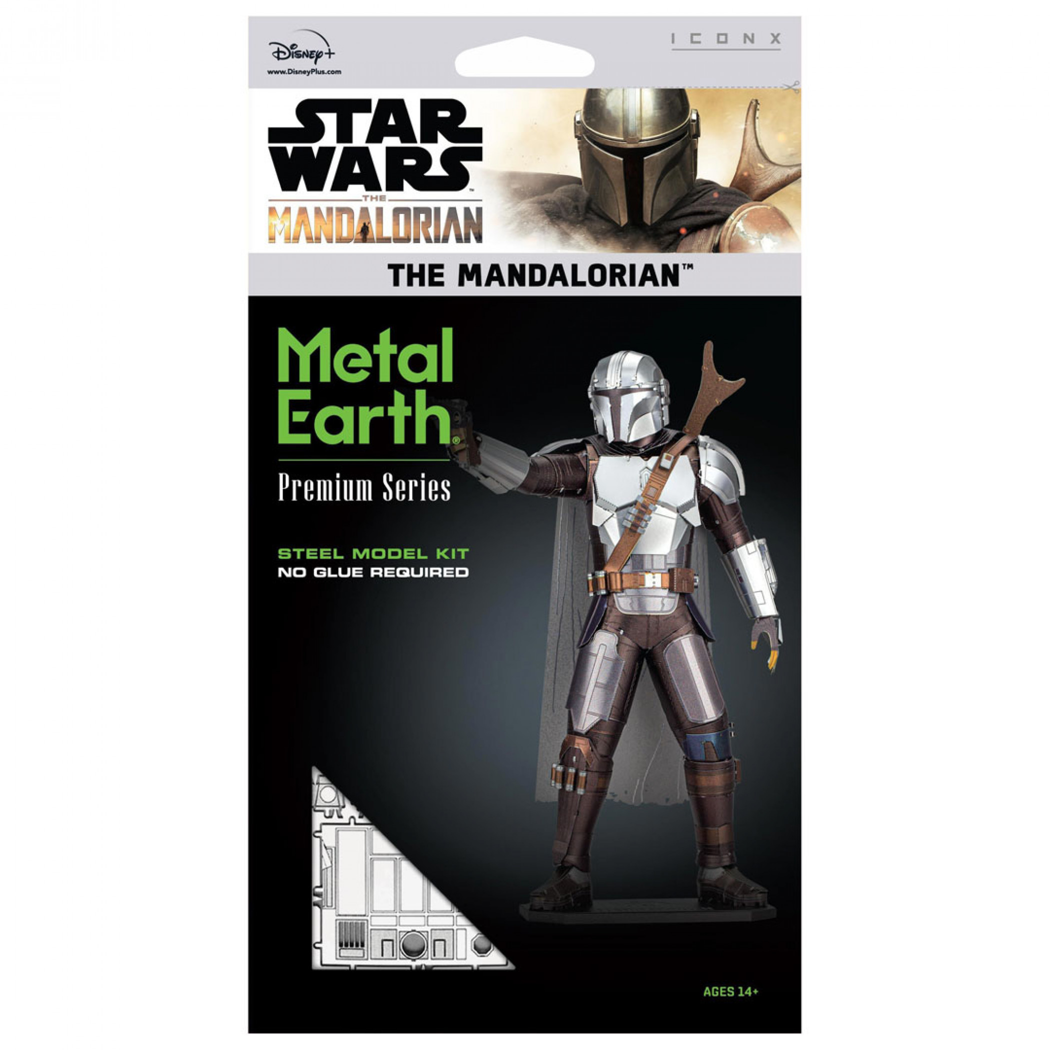 Star Wars The Mandalorian Character Premium Color 3D Metal Earth Model Kit