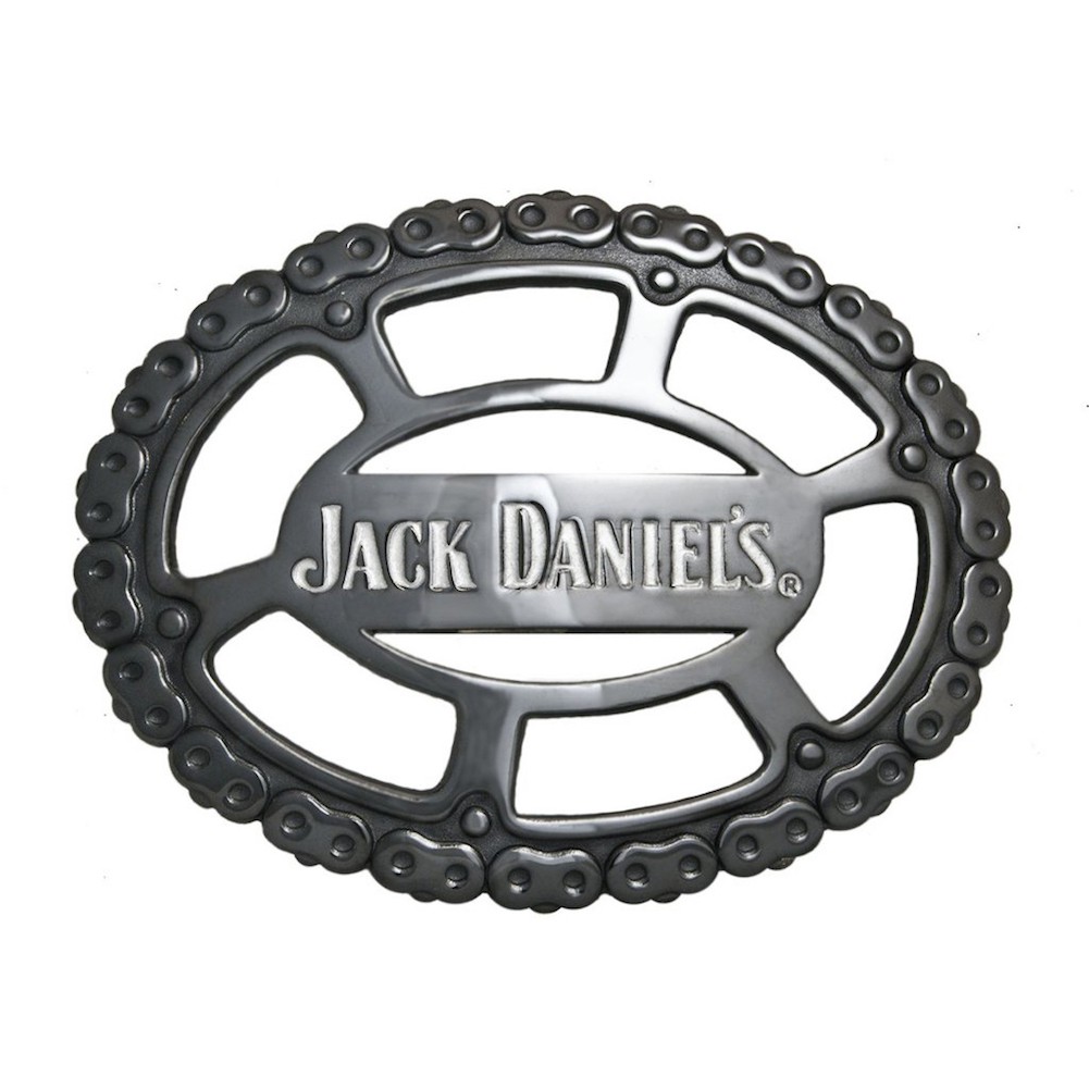 Jack Daniels Chain Link Belt Buckle