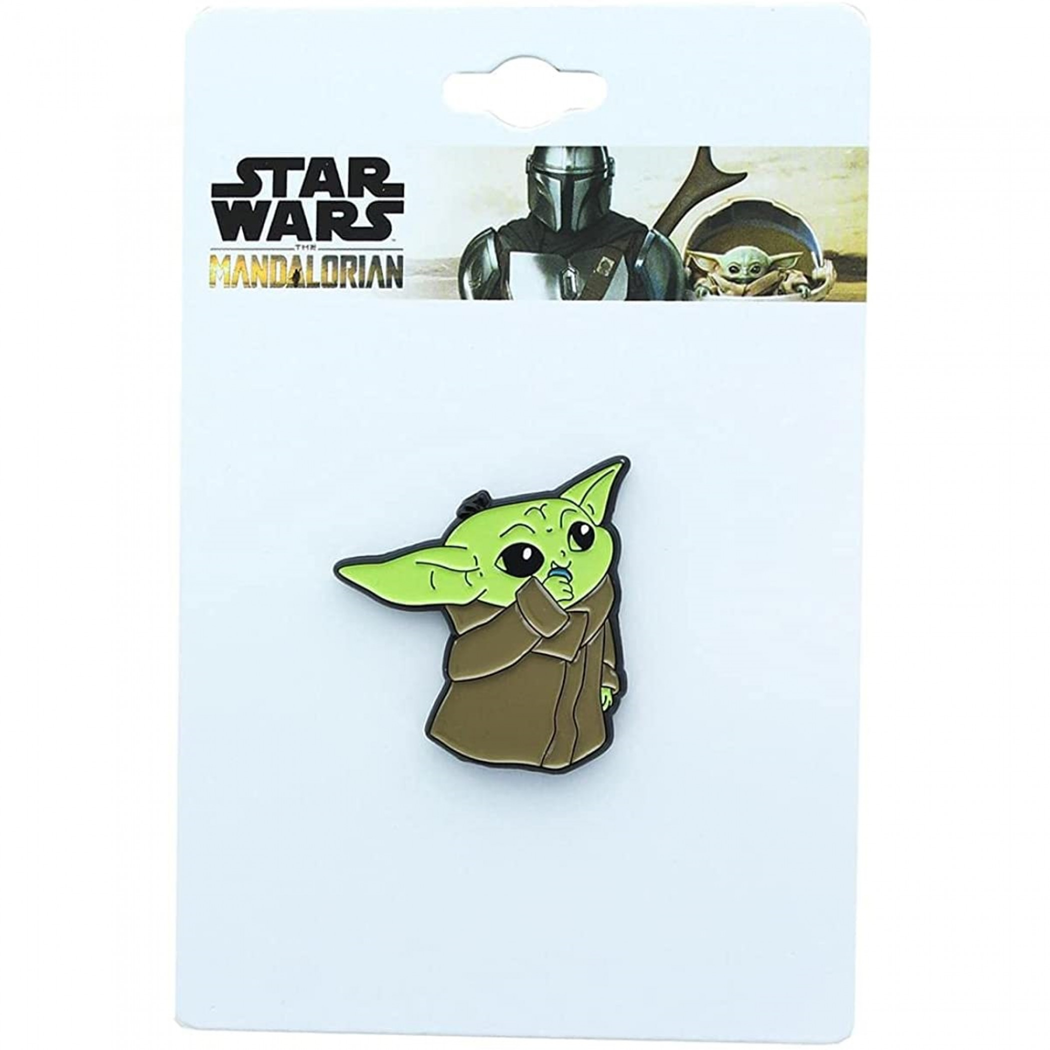 Star Wars The Mandalorian The Child Grogu Eating Pin