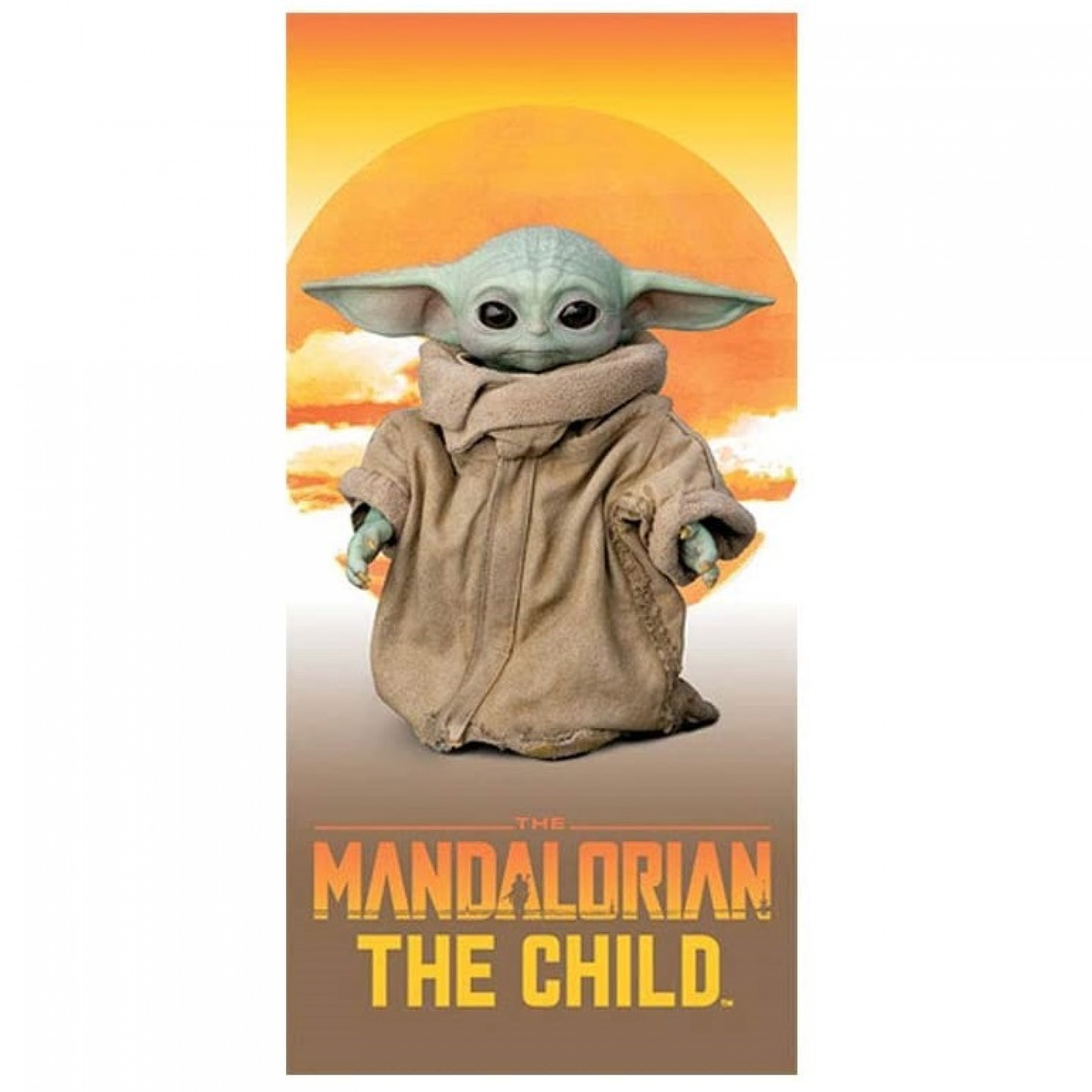 Star Wars The Mandalorian the Sunset Child 28" x 58" Beach Towel