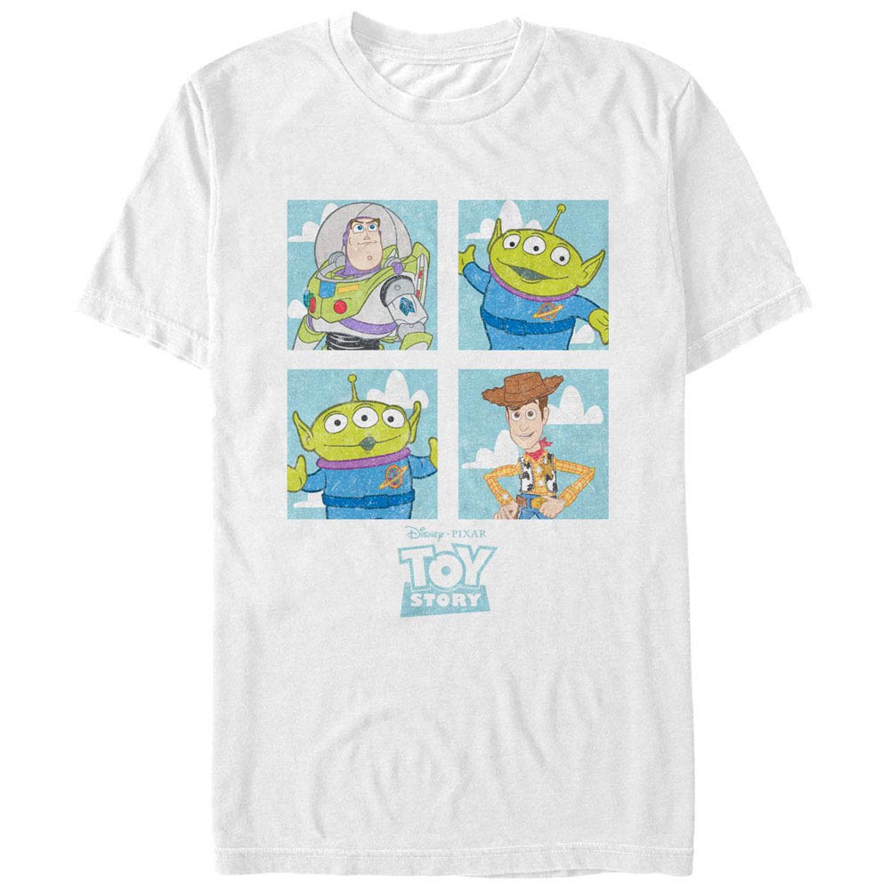 Disney Pixar Toy Story 1-3 Four Box White T-Shirt