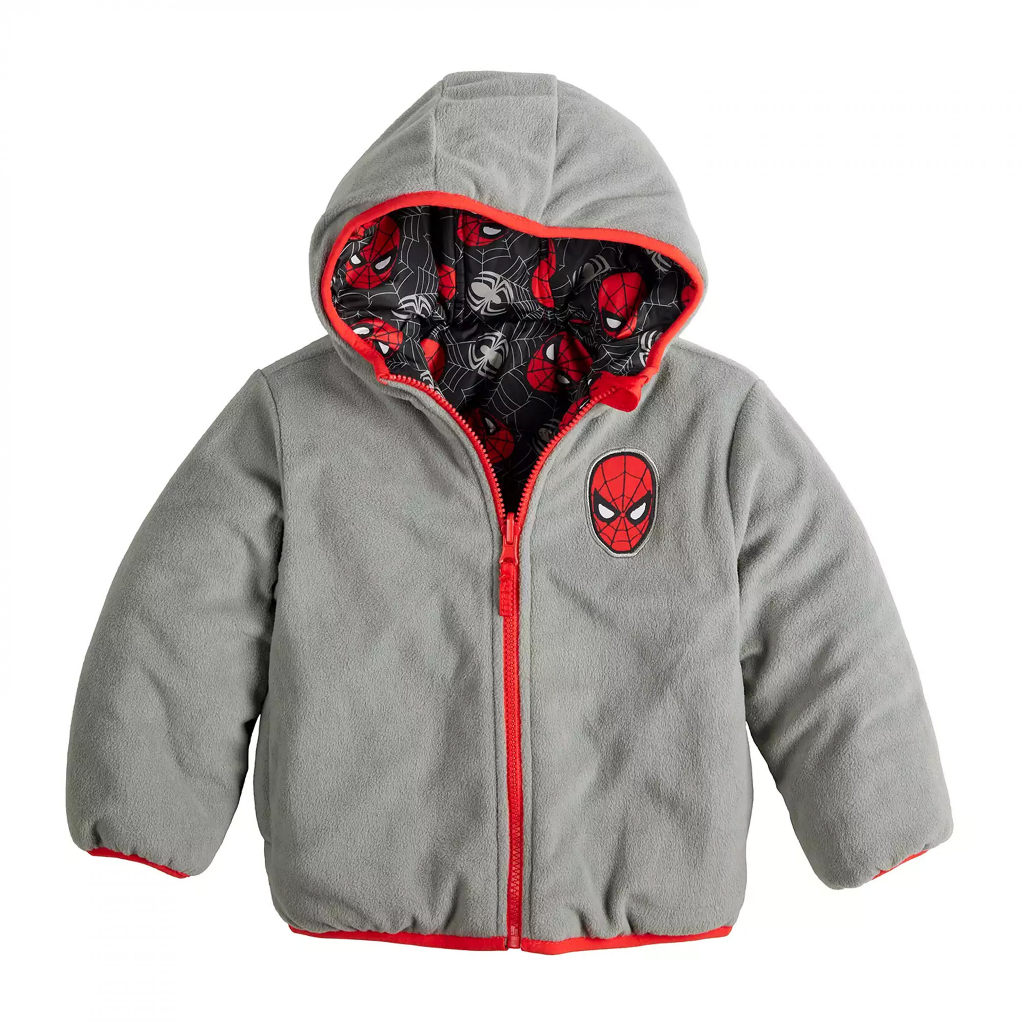 Spider-Man Masks Reversible Puffy Toddler's Jacket