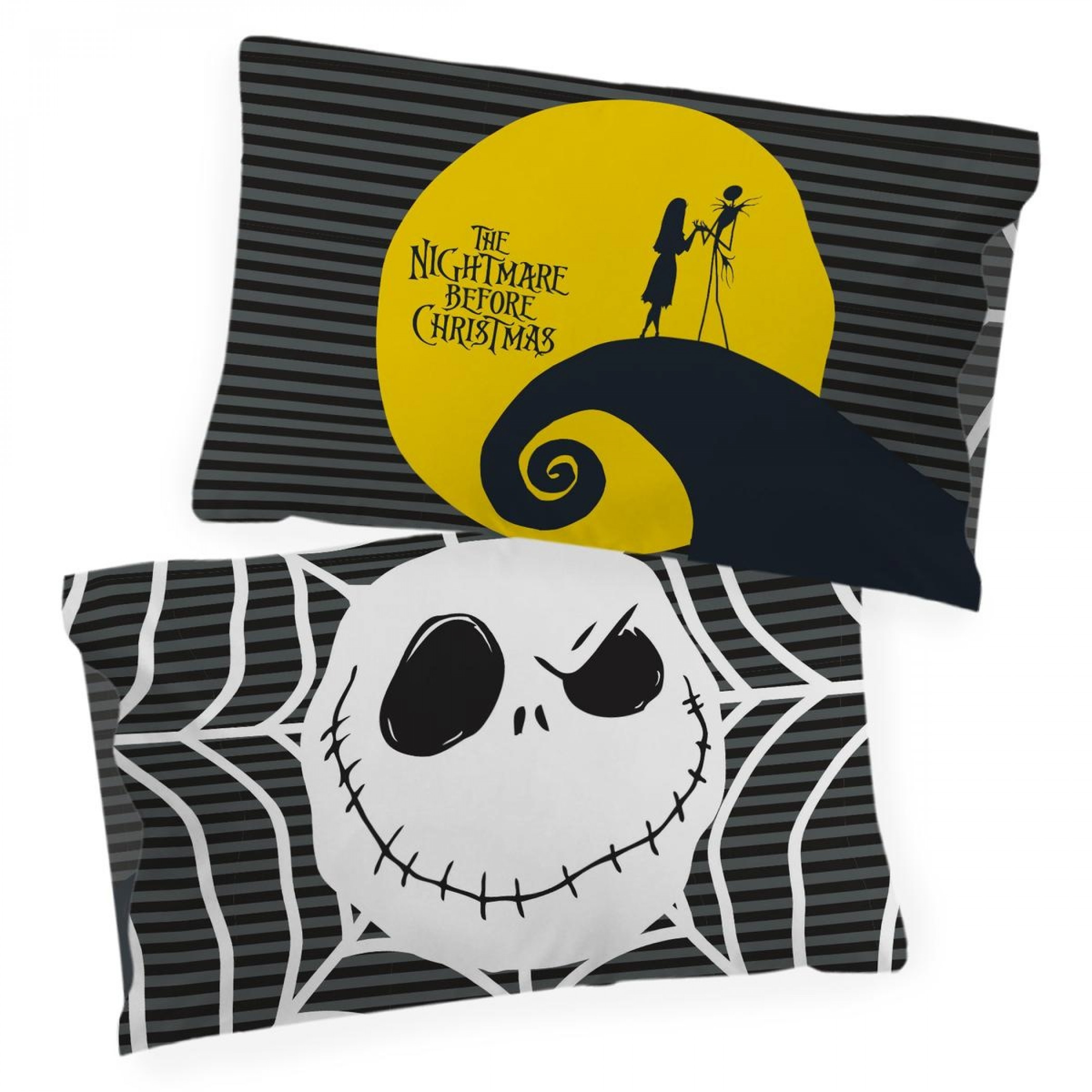 The Nightmare Before Christmas Glow In The Dark Reversible Pillow Case 2-Pack