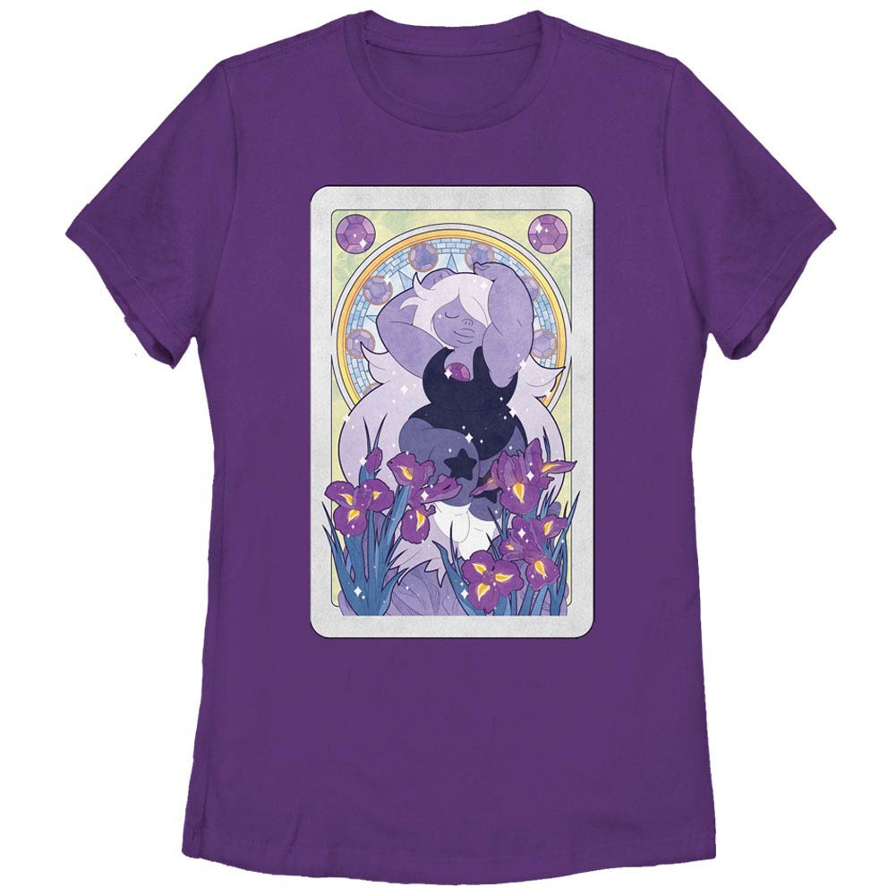 Steven Universe Amethyst Card Purple T-Shirt