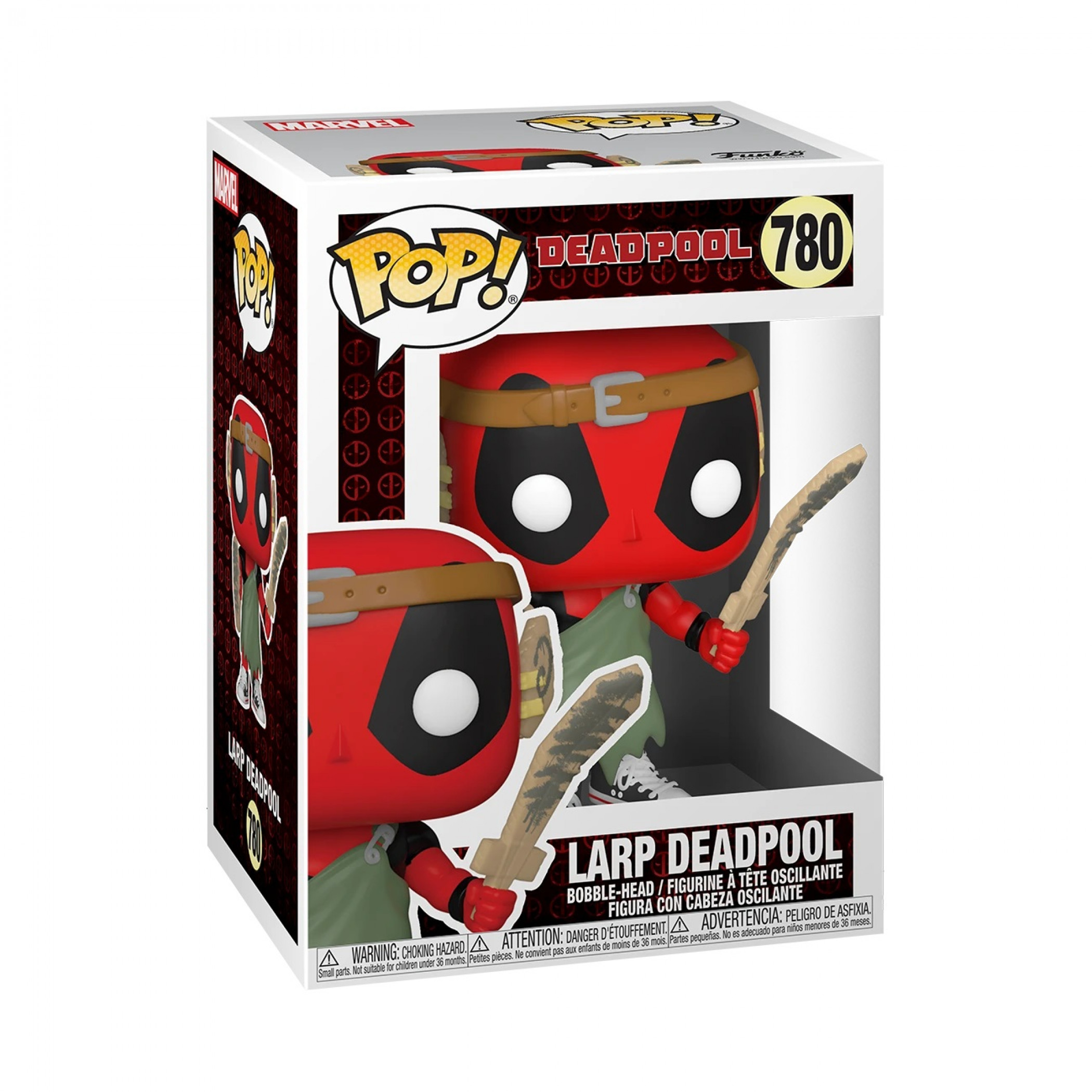 Deadpool 30th Anniversary LARPing Deadpool Funko Pop! Vinyl Figure