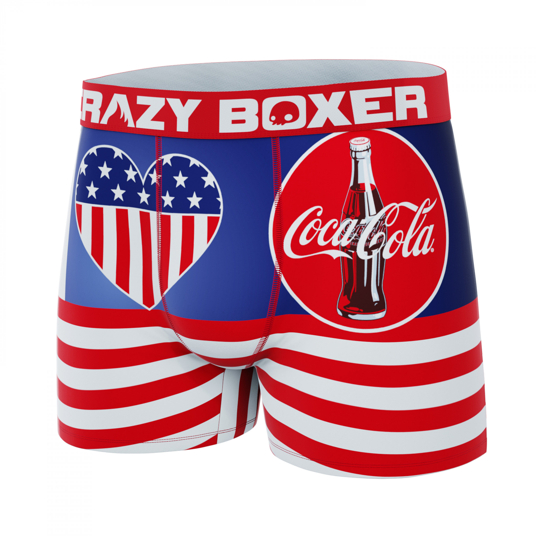 Coca-Cola Patriotic Logo Men's Crazy Boxer Briefs