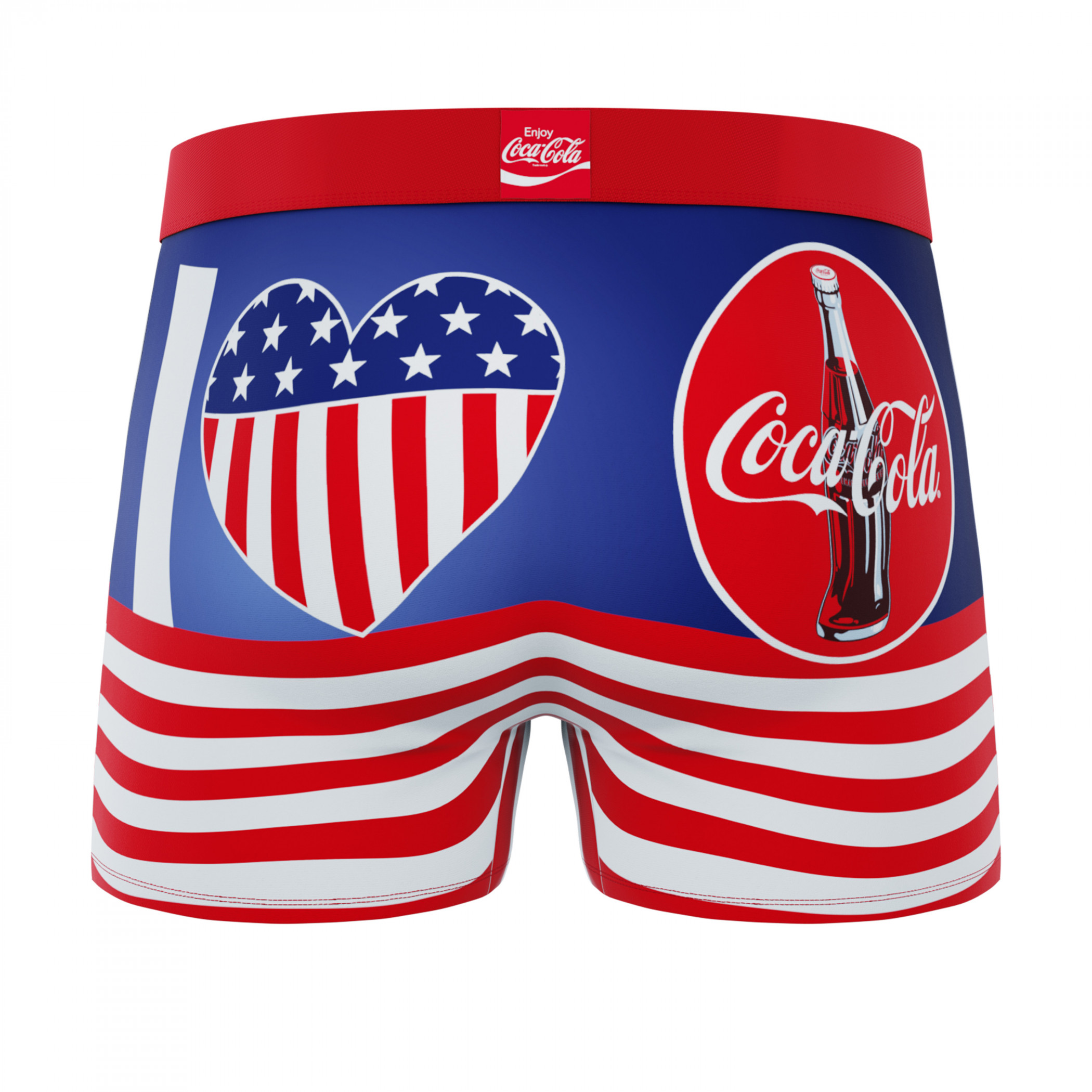 Coca-Cola Patriotic Logo Men's Crazy Boxer Briefs