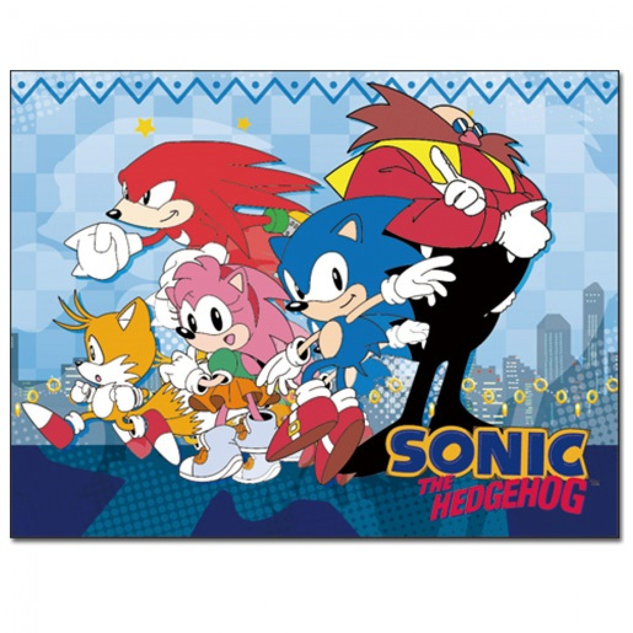 Sonic the Hedgehog Sublimated Throw Blanket