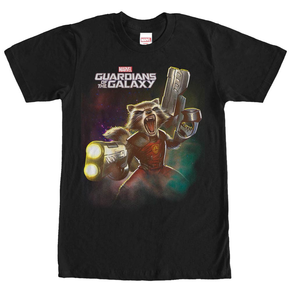 Guardians Of The Galaxy Complex Space Black Mens T-Shirt