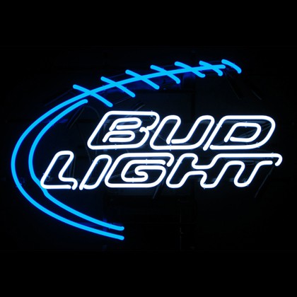 Bud Light Football Neon Sign