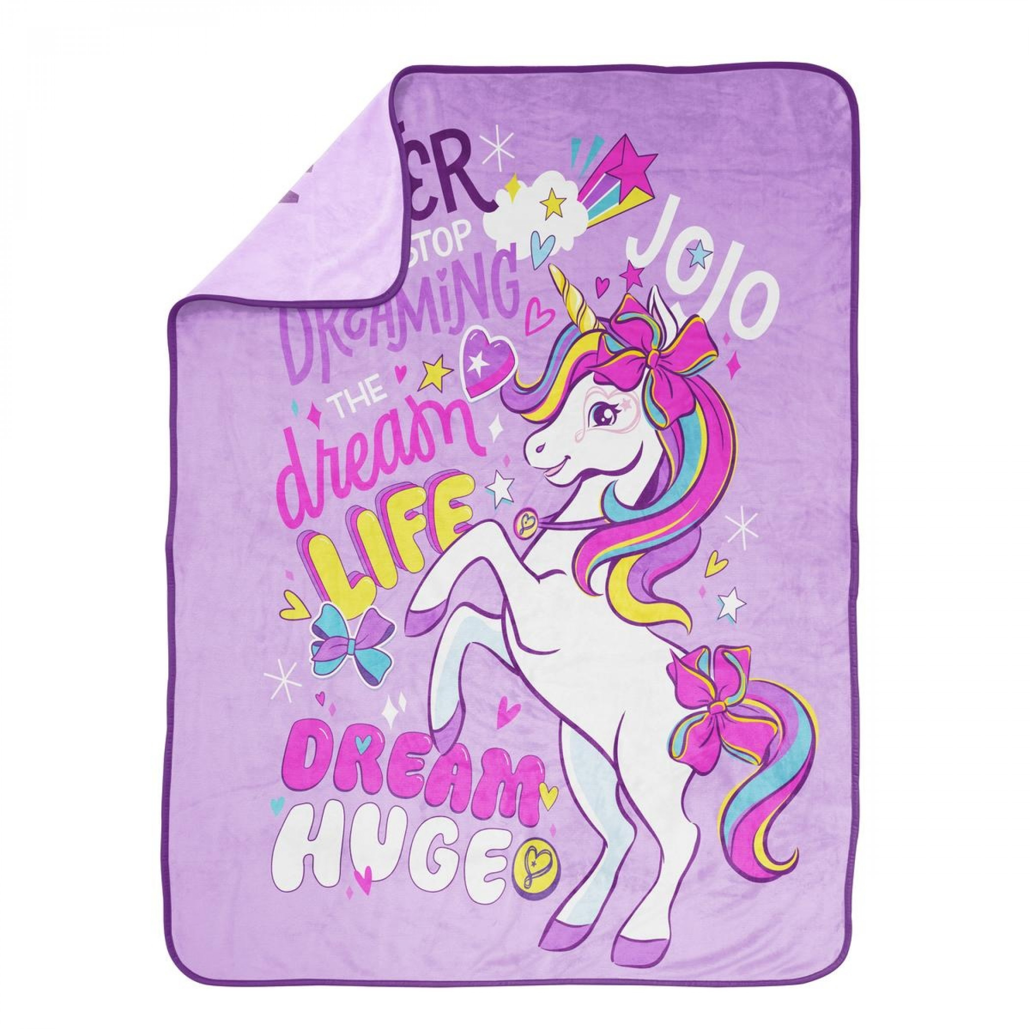 JoJo Siwa Dream Huge Unicorn 46" x 60" Silk Touch Throw Blanket
