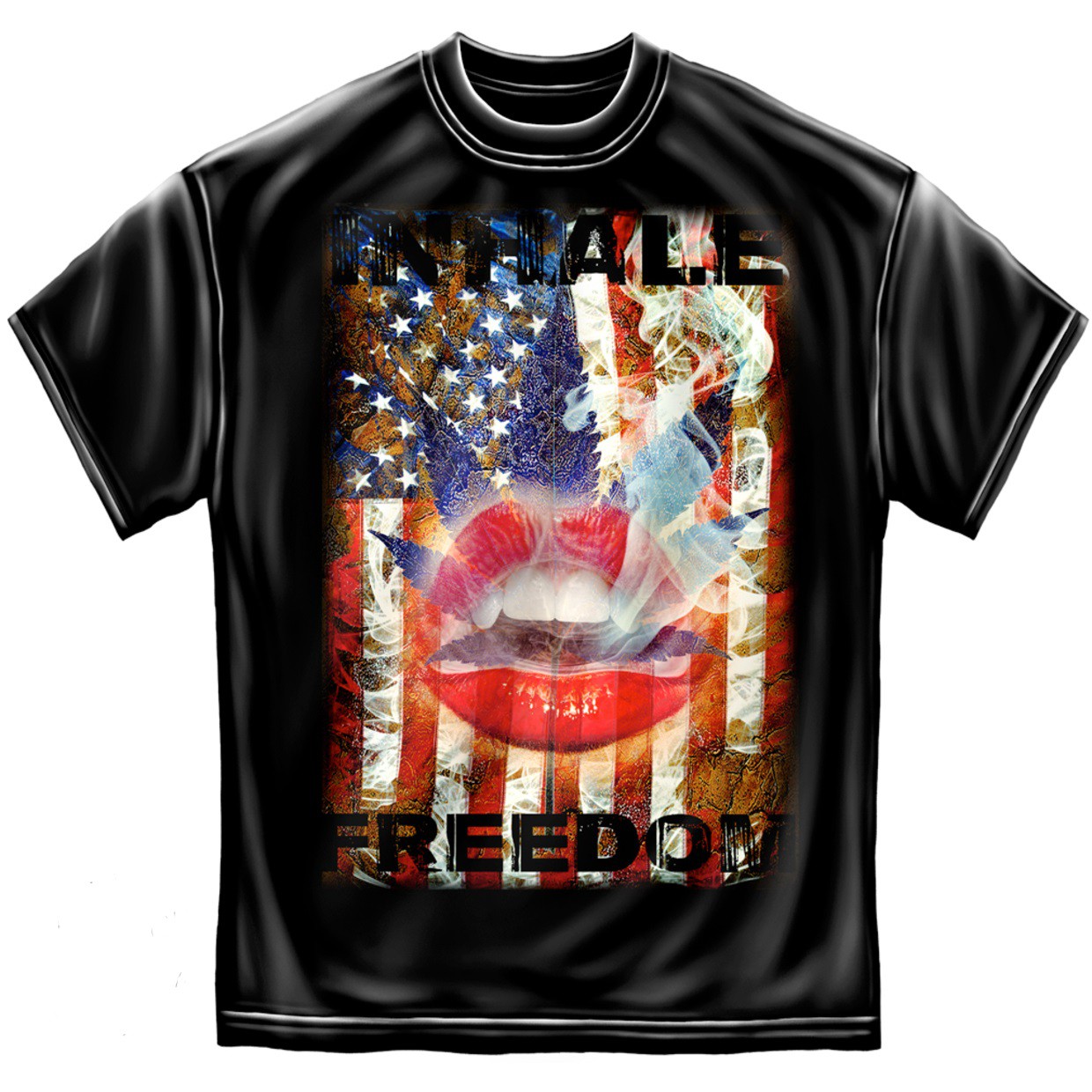 Inhale Freedom Patriotic Tshirt