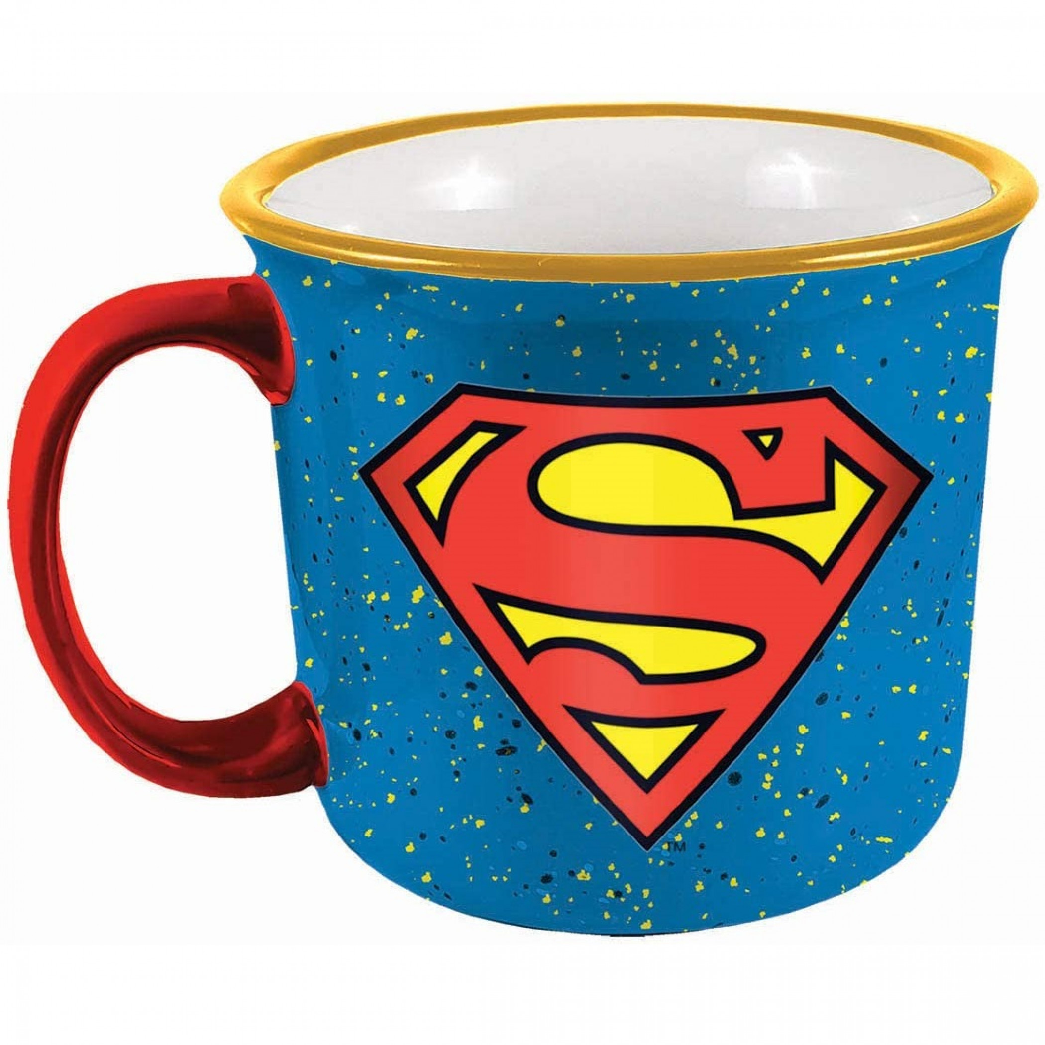 Superman Symbol Ceramic Camper Mug